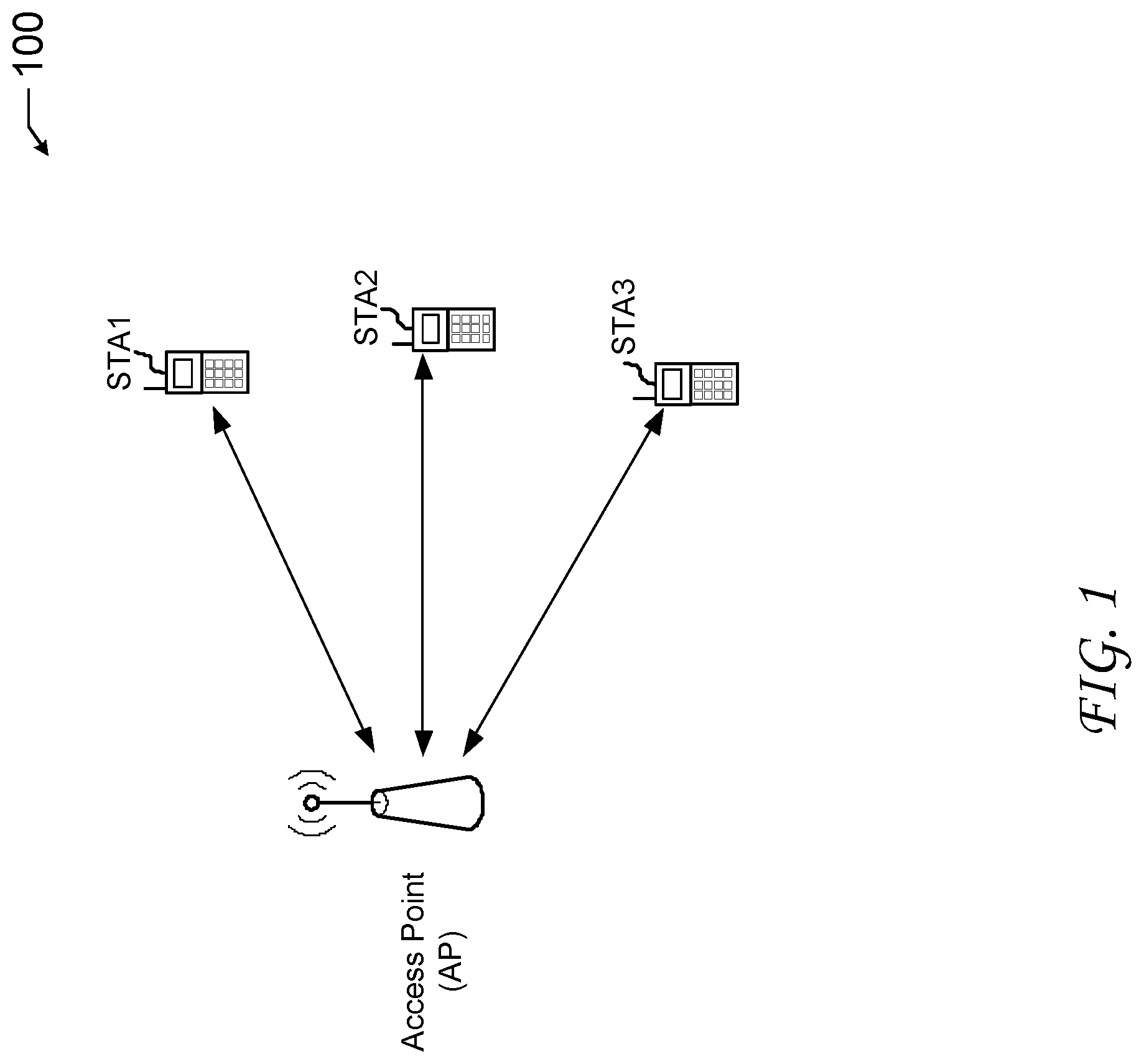Patent US12108453 — Wireless contention reduction — Figure 1