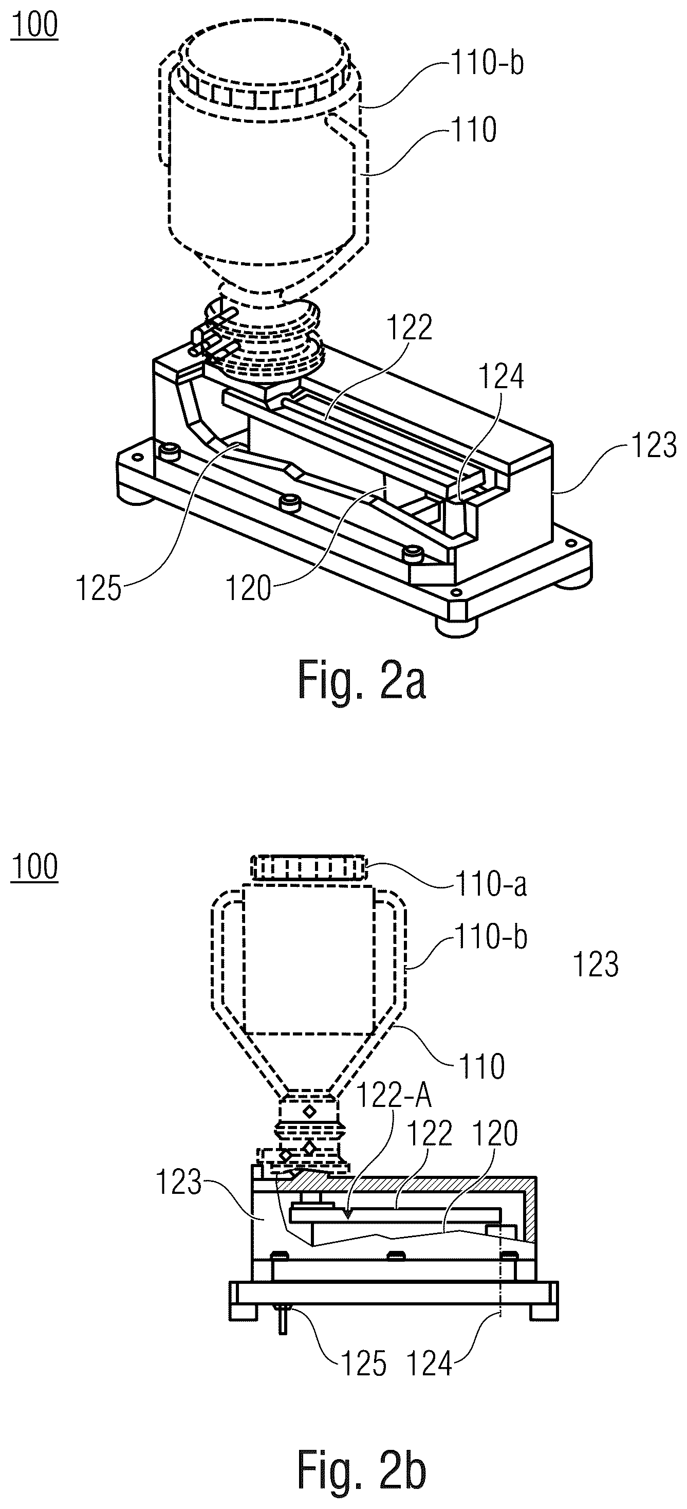 Patent US12108500 Figure 2 – Apparatus for feeding and dosing powder, apparatus for producing a layer structure on a surface area of a device, planar heating element and method for producing a planar heating element