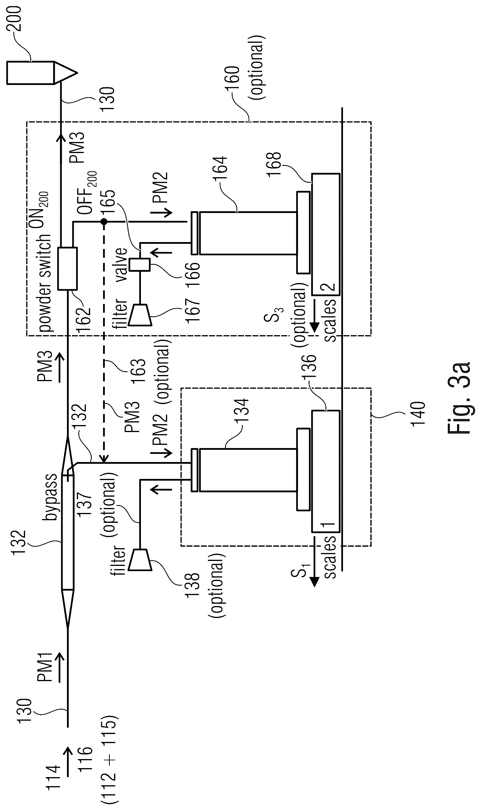 Patent US12108500 Figure 4 – Apparatus for feeding and dosing powder, apparatus for producing a layer structure on a surface area of a device, planar heating element and method for producing a planar heating element