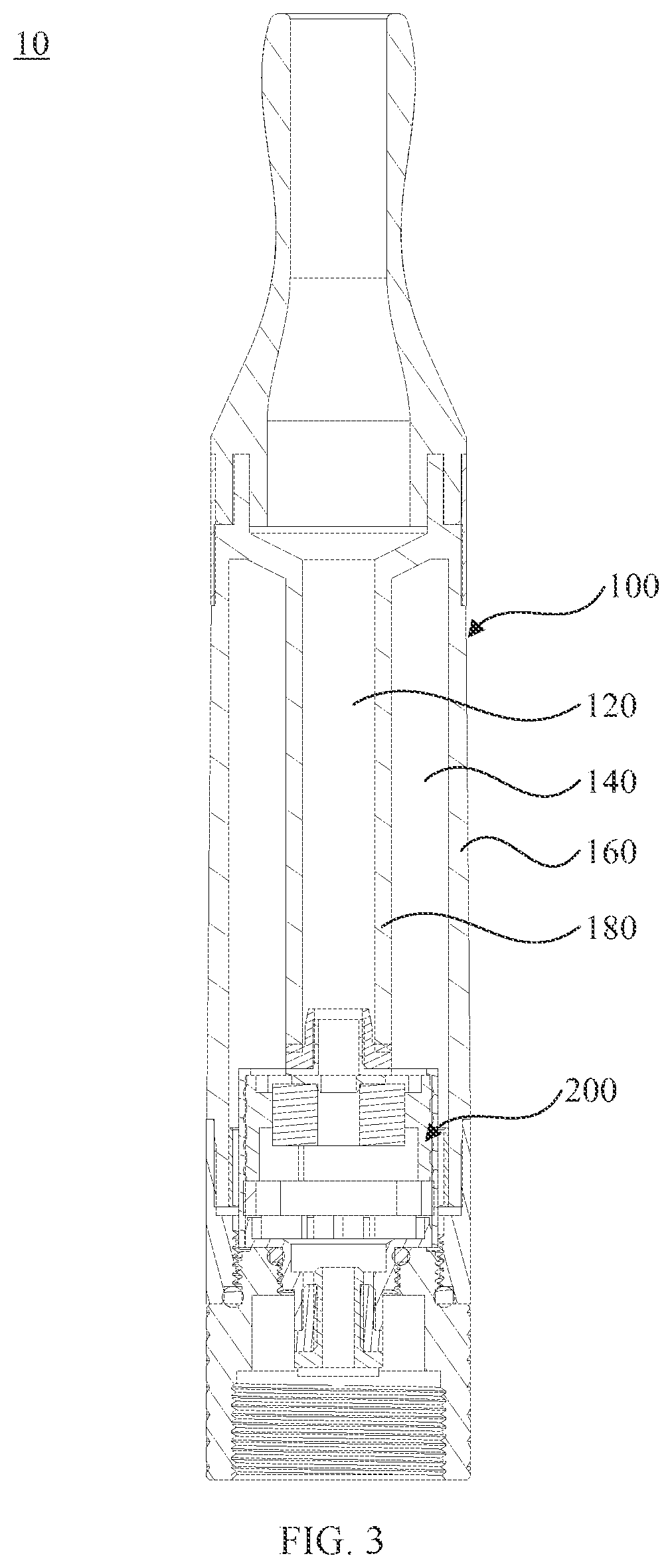 Patent US12108502 Figure 3 – Electronic cigarette and atomizing assembly and atomizing element thereof