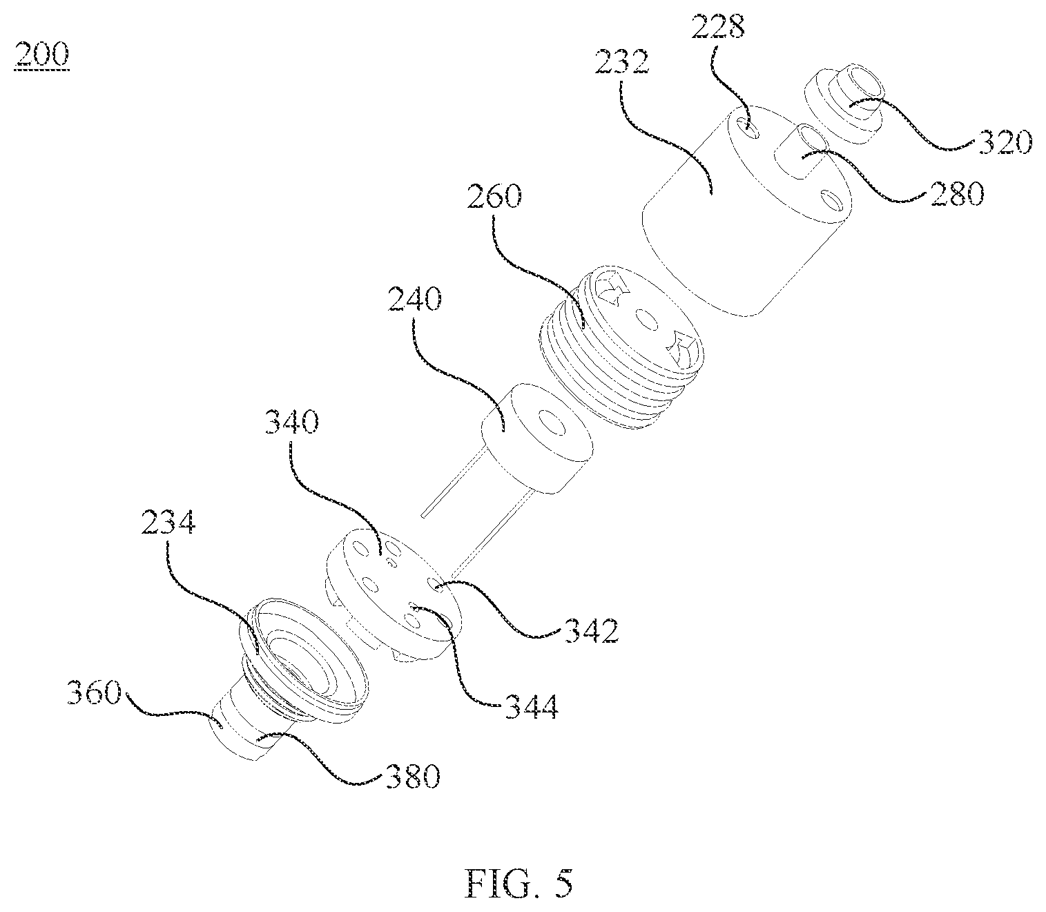 Patent US12108502 Figure 5 – Electronic cigarette and atomizing assembly and atomizing element thereof