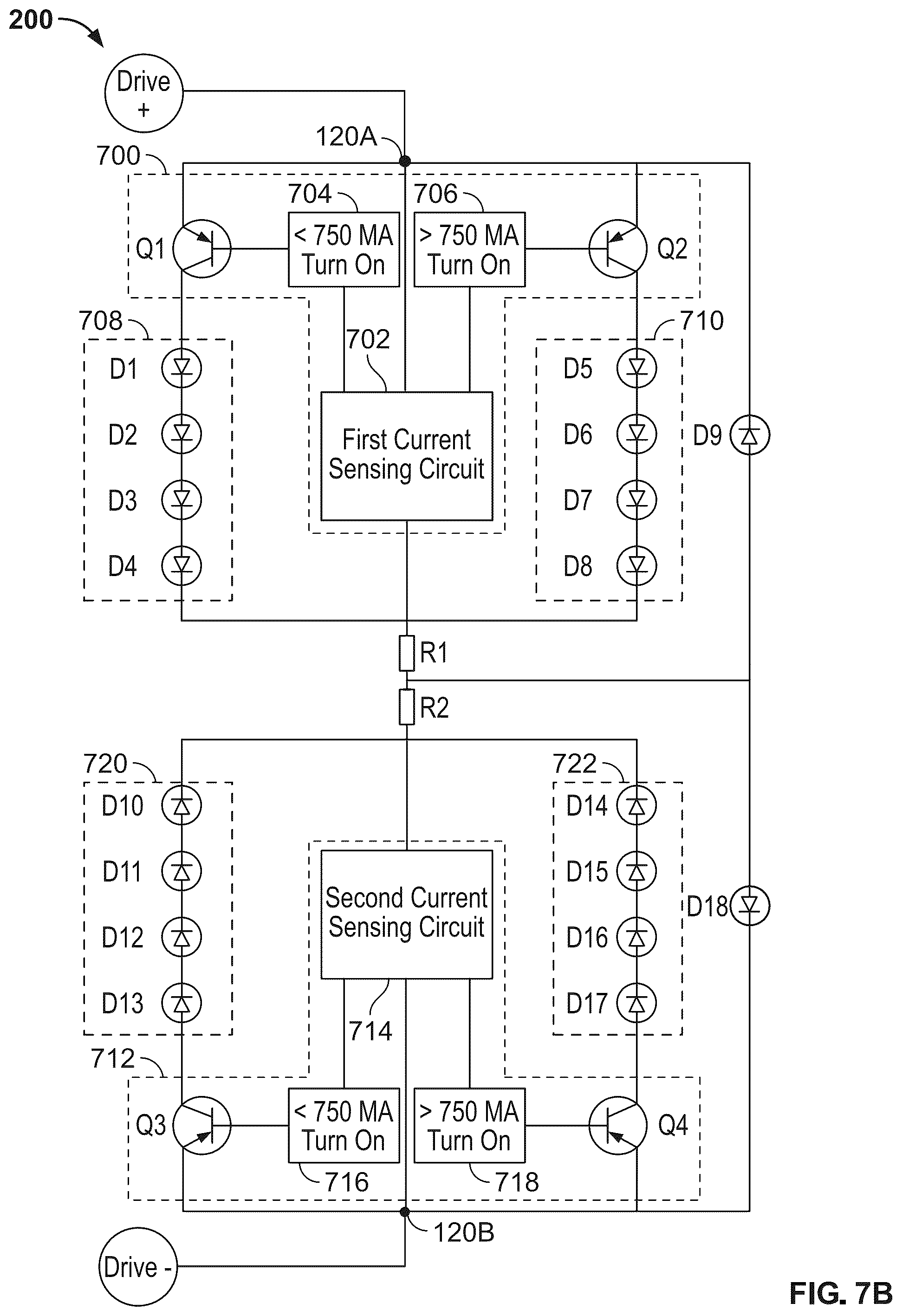 Patent US12108503 Figure 8 – Independent lighting control