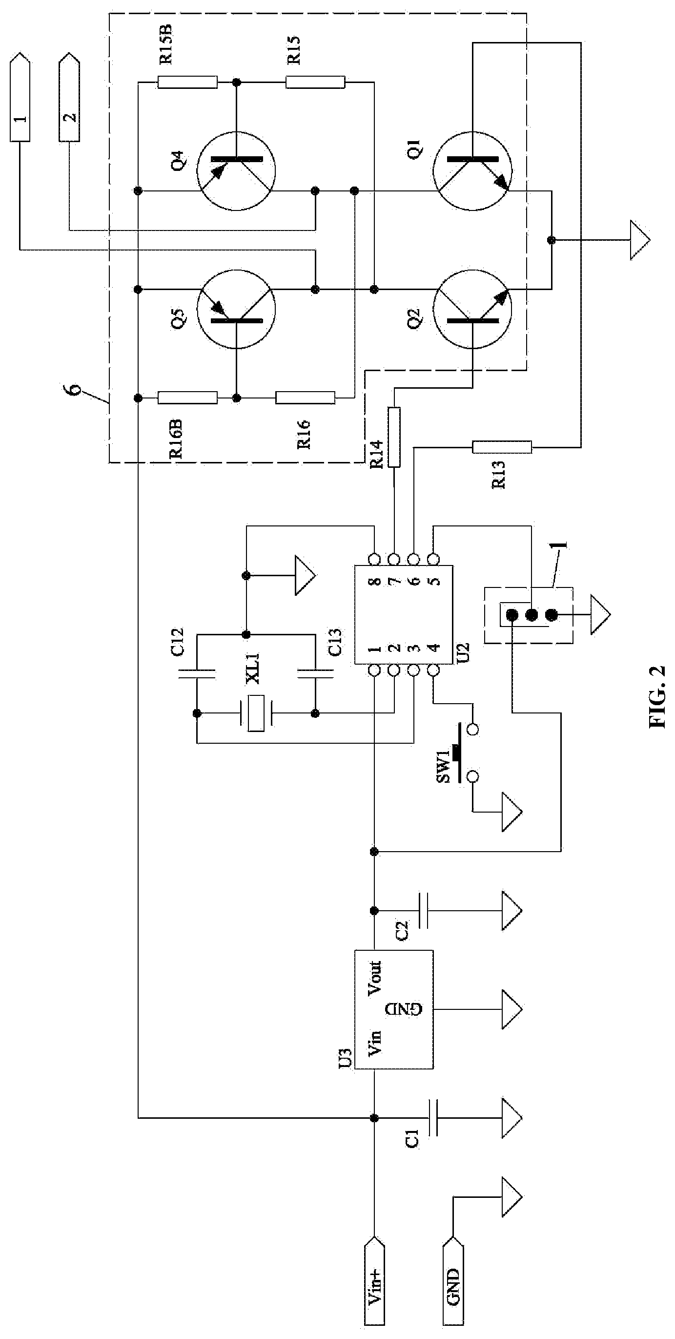 Patent US12108505 Figure 2 – Work mode indicator and power converter for lamp