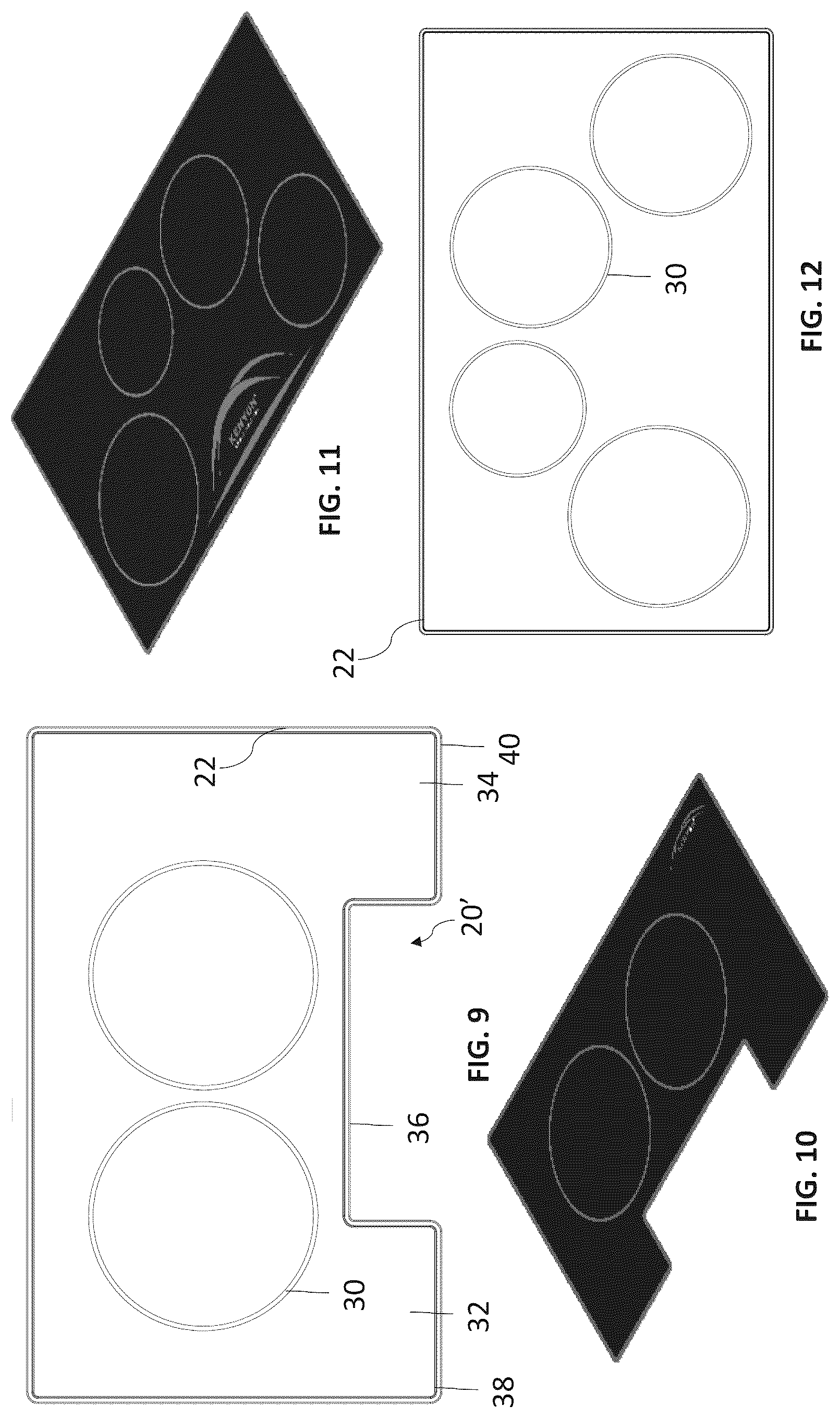 Patent US12108512 Figure 5 – Cooktop mat with control window
