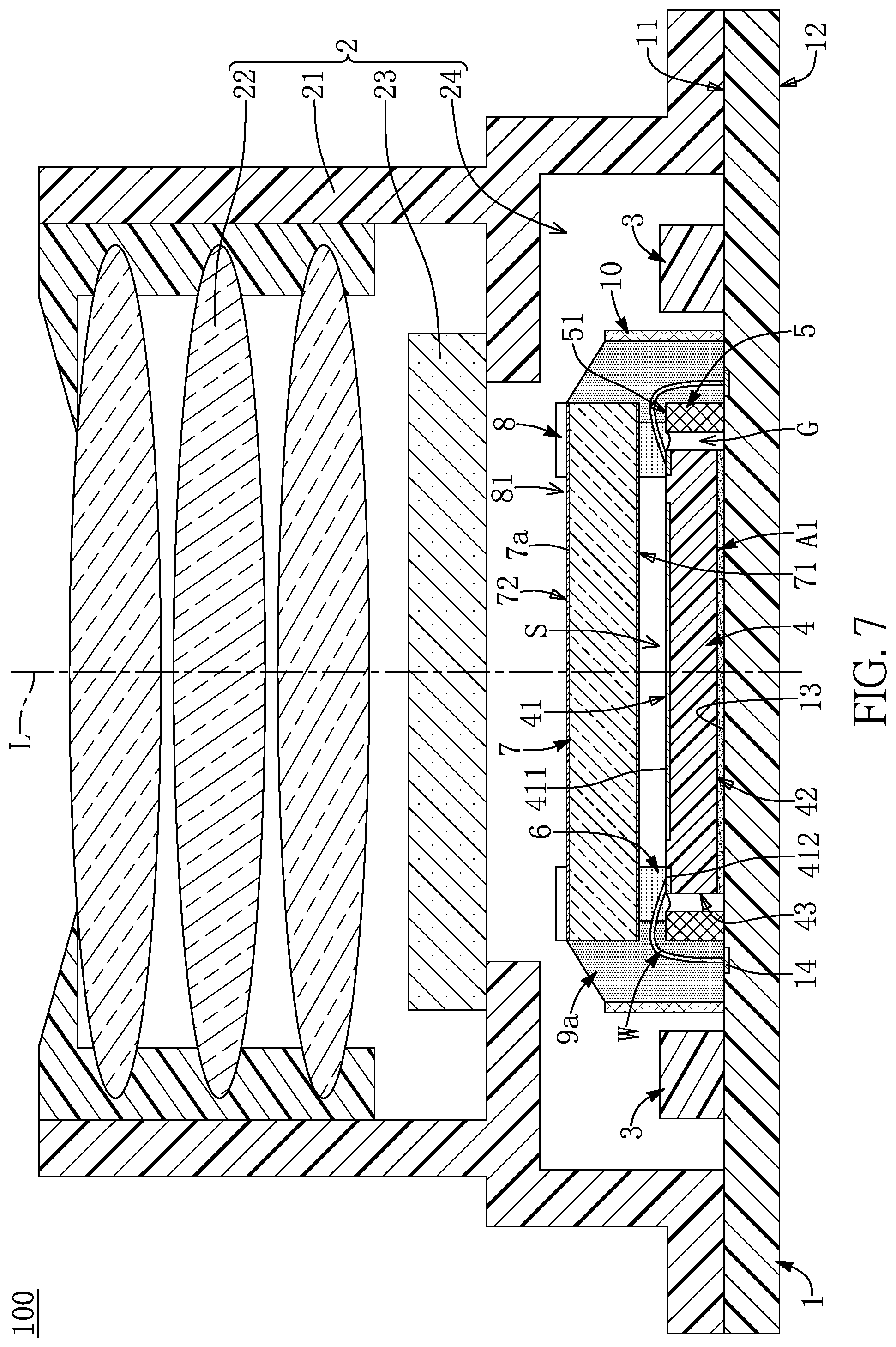 Patent US12108517 Figure 7 – Sensor lens assembly having non-soldering configuration