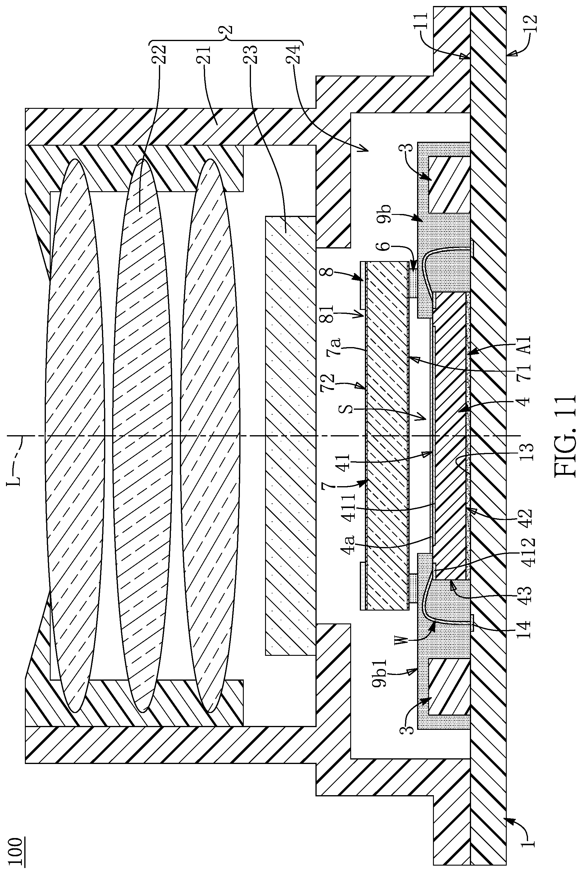 Patent US12108517 Figure 11 – Sensor lens assembly having non-soldering configuration