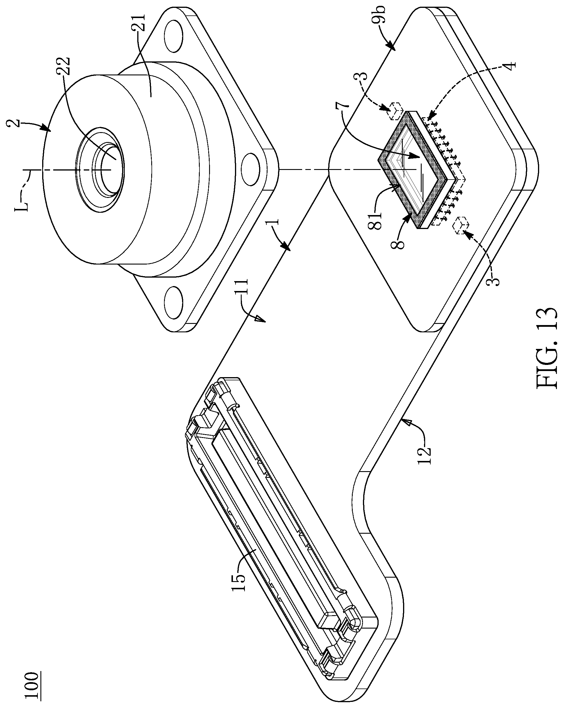 Patent US12108517 Figure 13 – Sensor lens assembly having non-soldering configuration