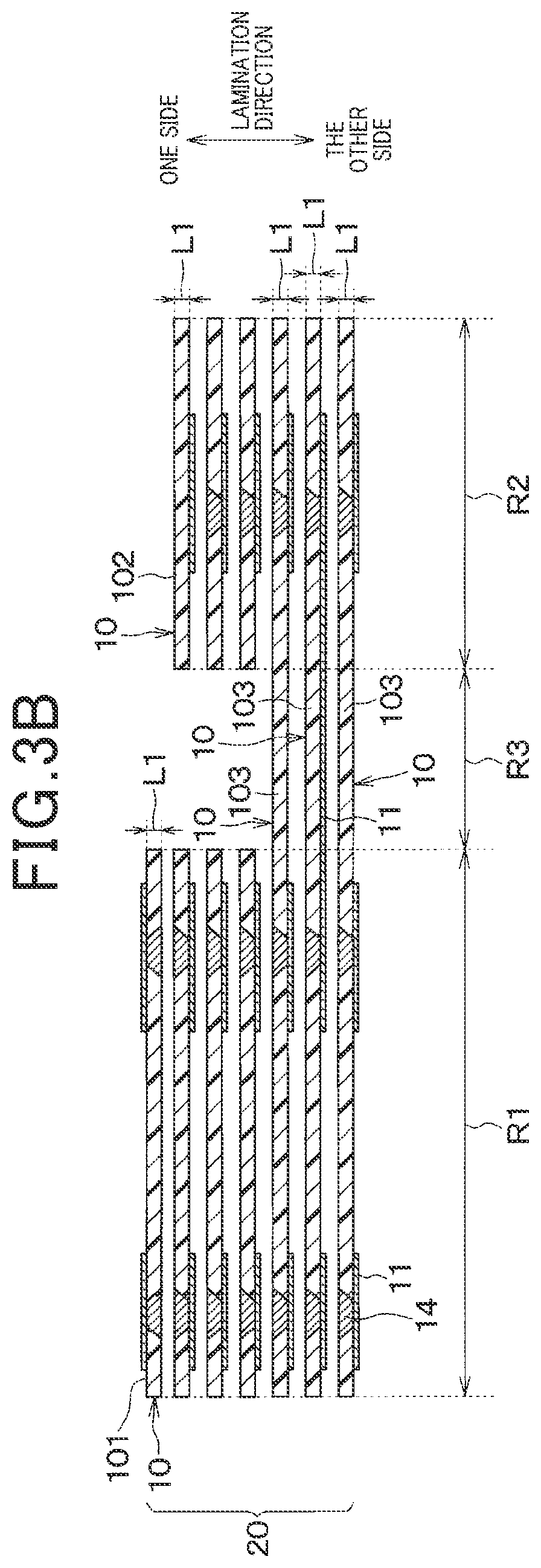 Patent US12108524 Figure 2 – Bent laminated printed circuit board