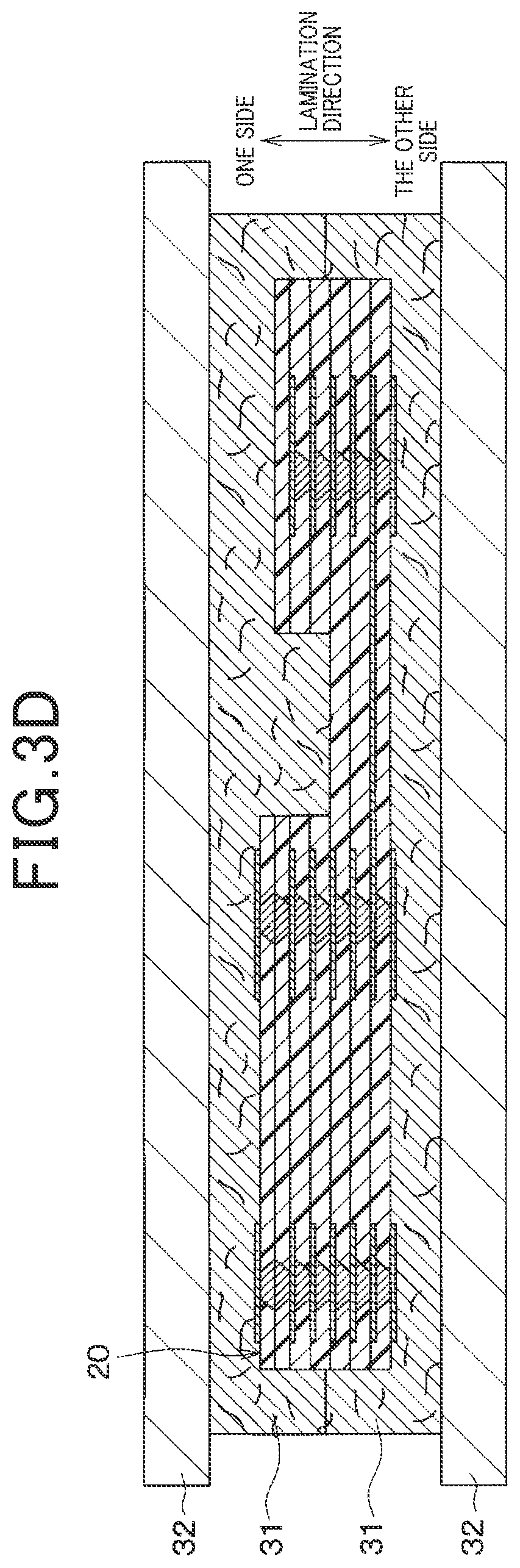 Patent US12108524 Figure 4 – Bent laminated printed circuit board