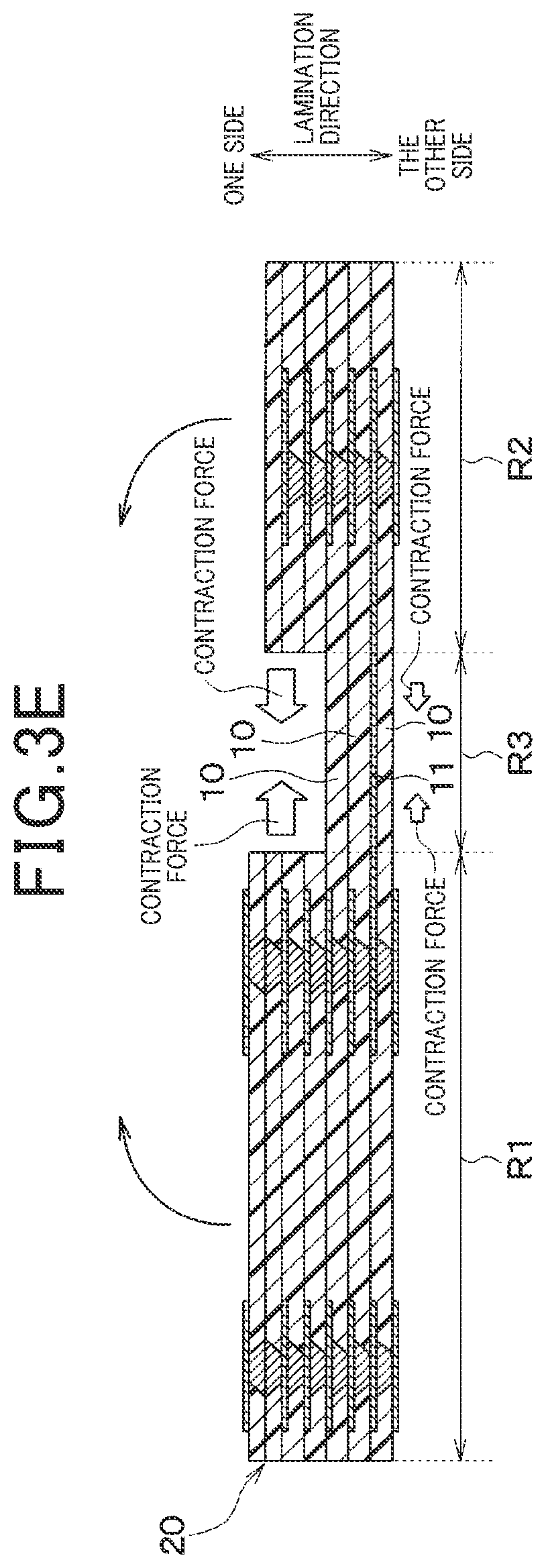 Patent US12108524 Figure 5 – Bent laminated printed circuit board
