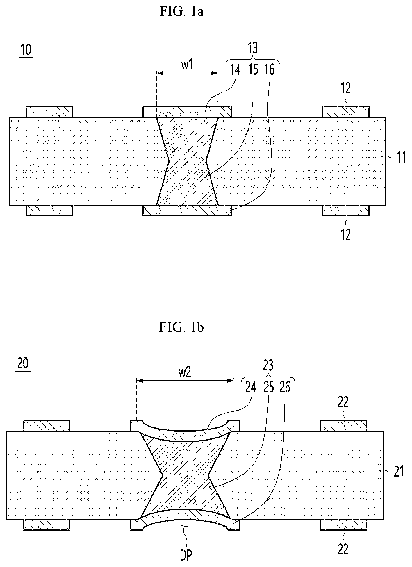 Patent US12108531 Figure 1 – Circuit board comprising via