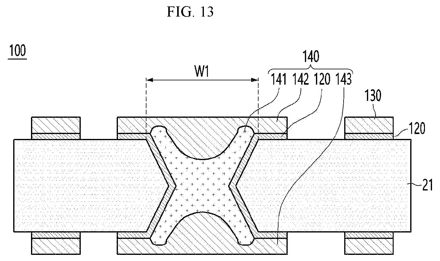 Patent US12108531 Figure 8 – Circuit board comprising via