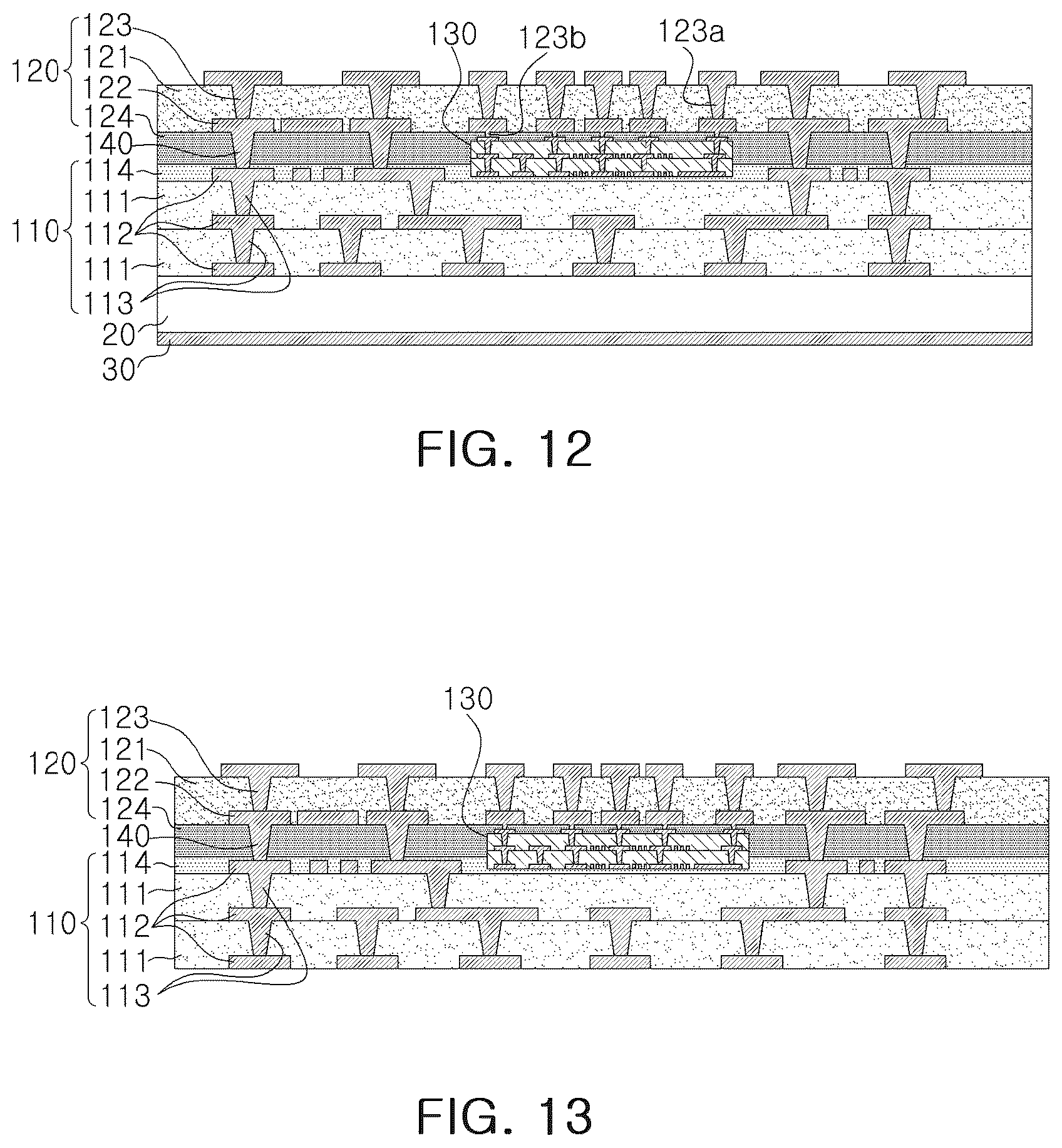 Patent US12108532 Figure 6 – Printed circuit board with embedded bridge