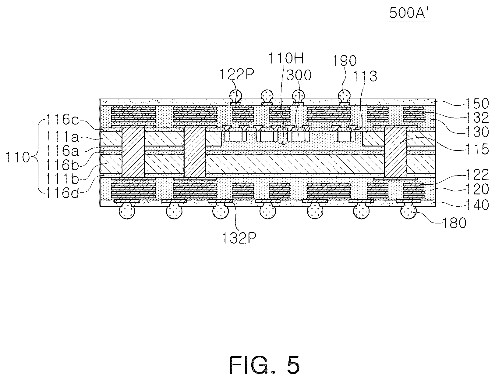 Patent US12108534 Figure 5 – Substrate structure and electronic device including the same