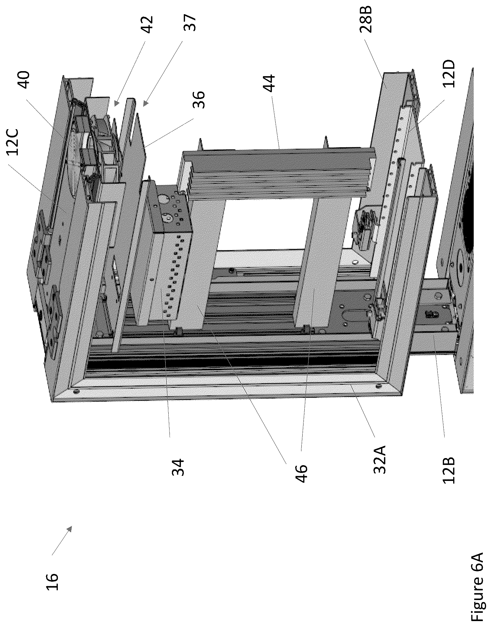 Patent US12108546 Figure 6 – Electronic display assembly with fabric panel communications box