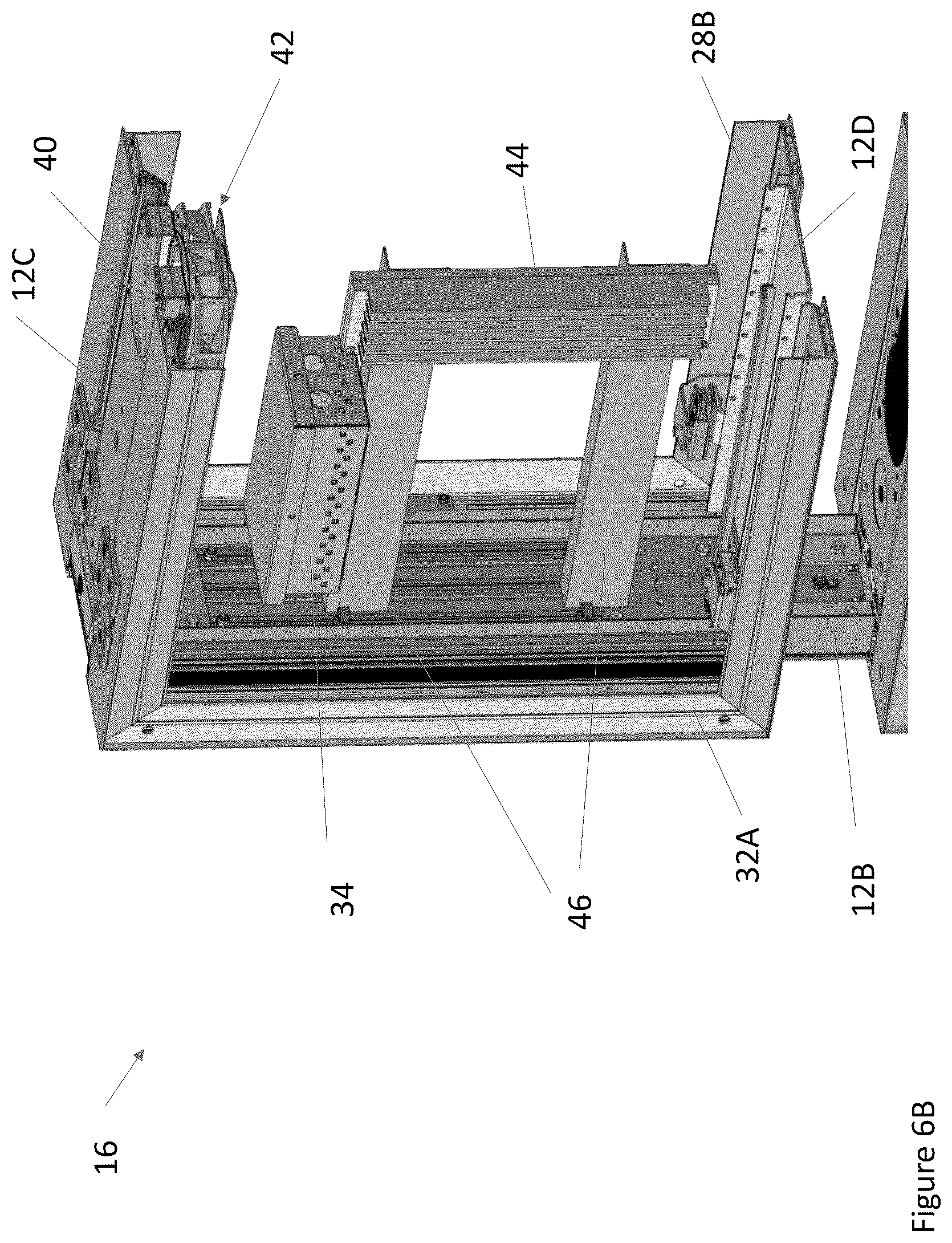 Patent US12108546 Figure 7 – Electronic display assembly with fabric panel communications box
