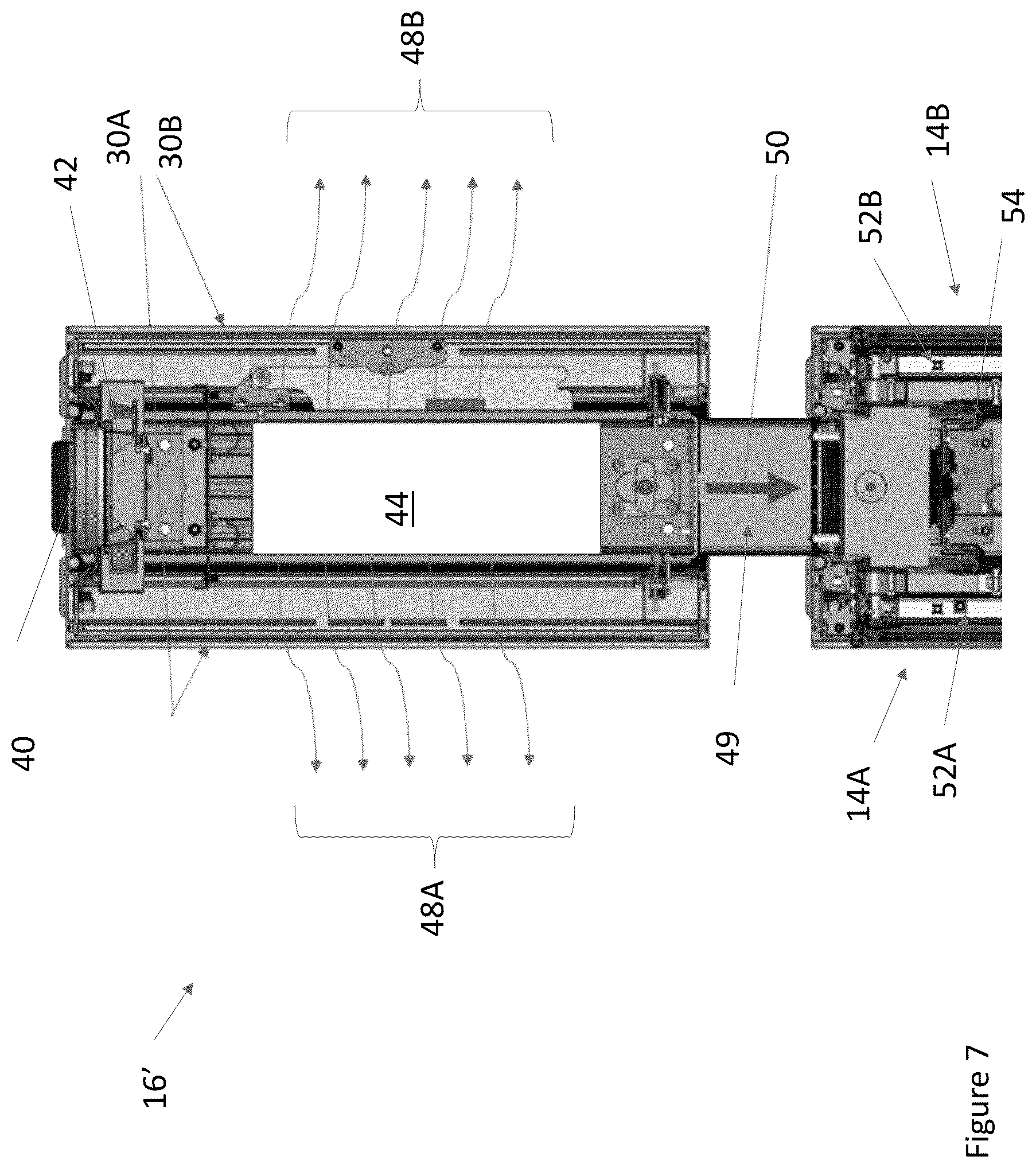 Patent US12108546 Figure 8 – Electronic display assembly with fabric panel communications box