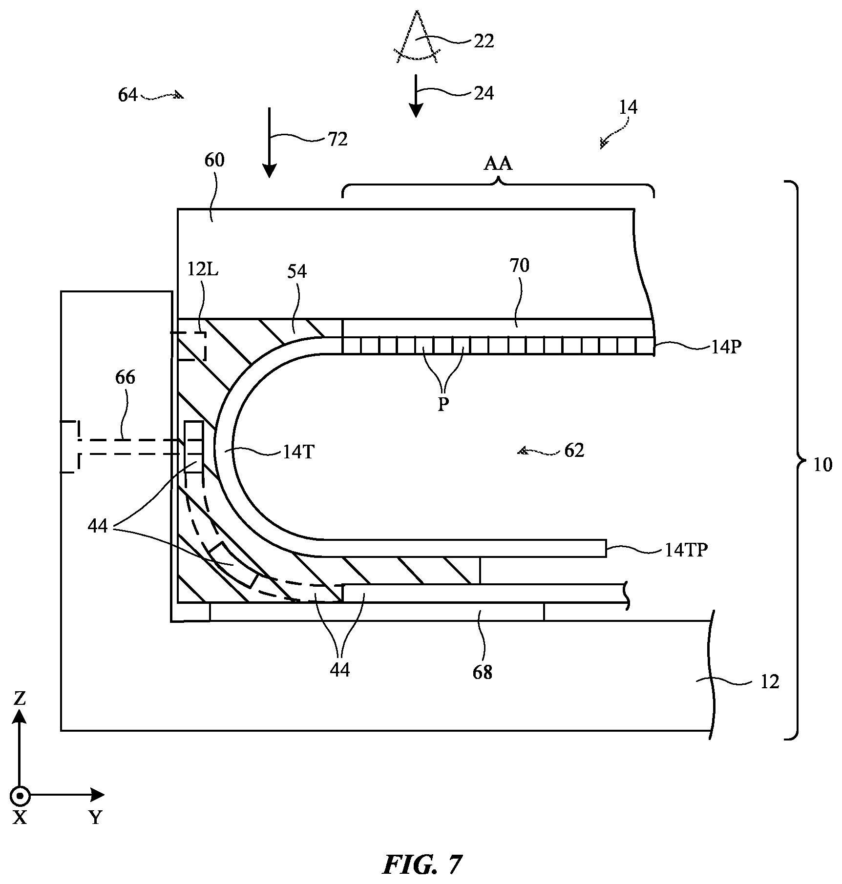 Patent US12108547 Figure 4 – Electronic devices with molded polymer structures