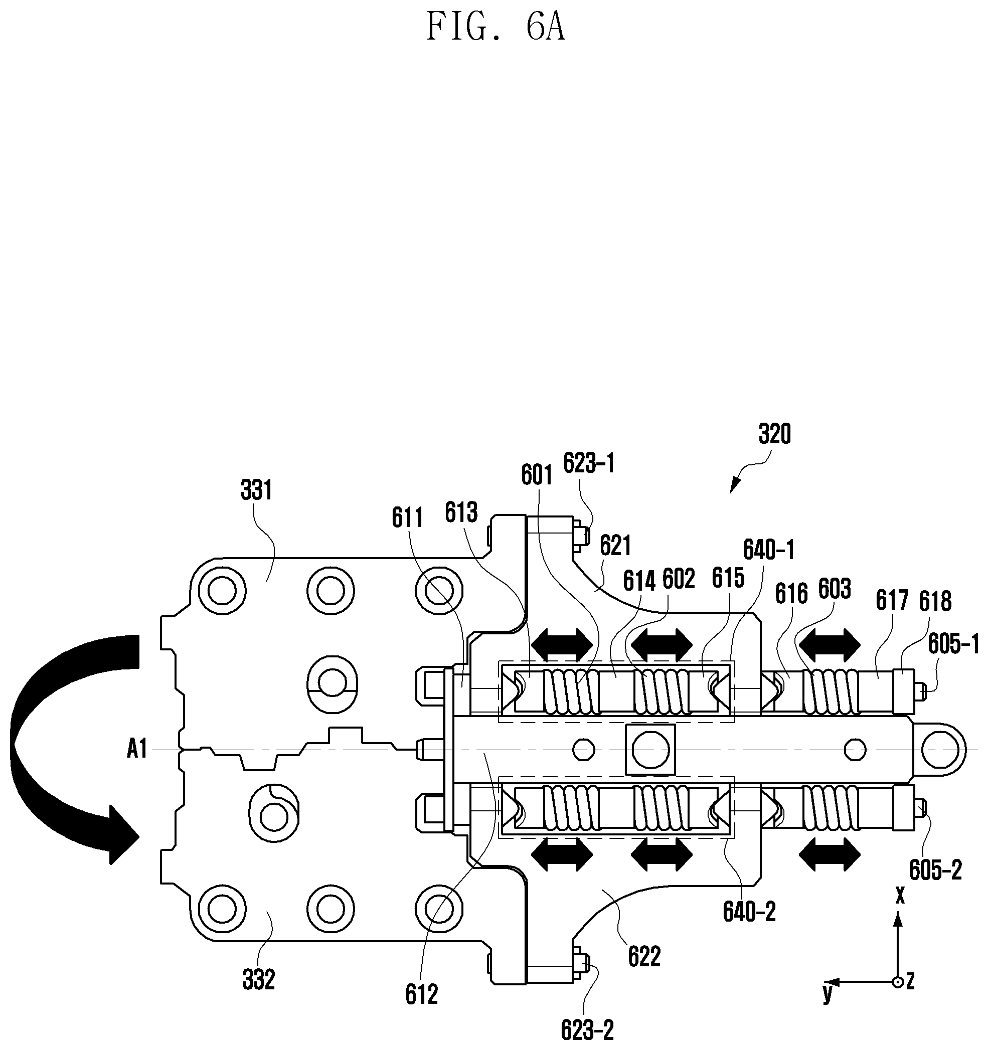 Patent US12108550 Figure 7 – Electronic device including hinge module