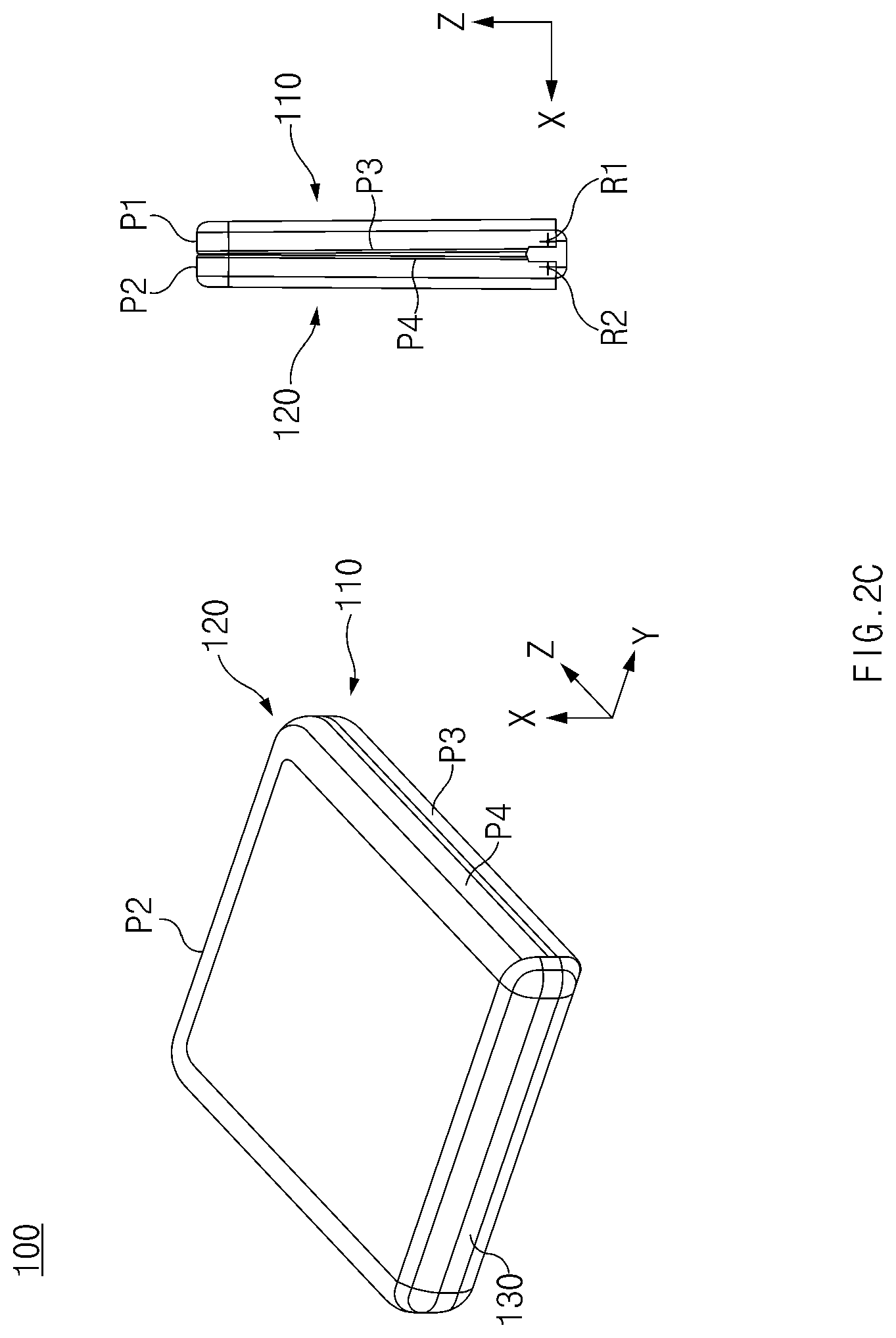 Patent US12108551 Figure 4 – Electronic device including hinge structure