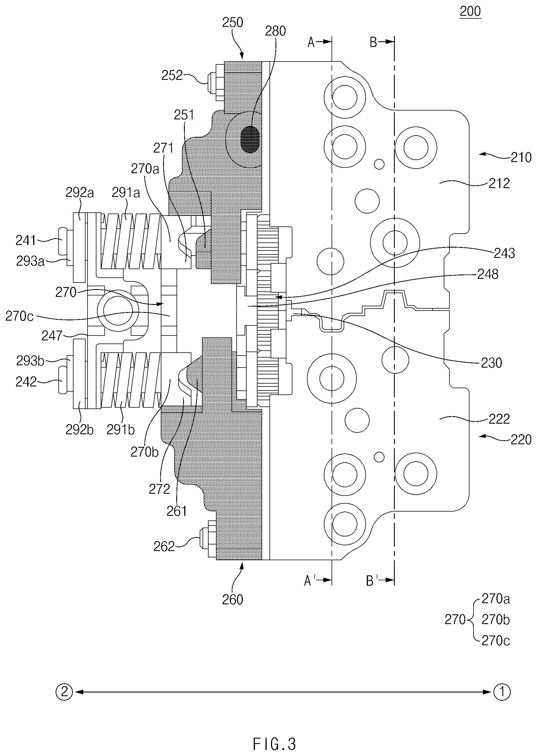 Patent US12108551 Figure 5 – Electronic device including hinge structure