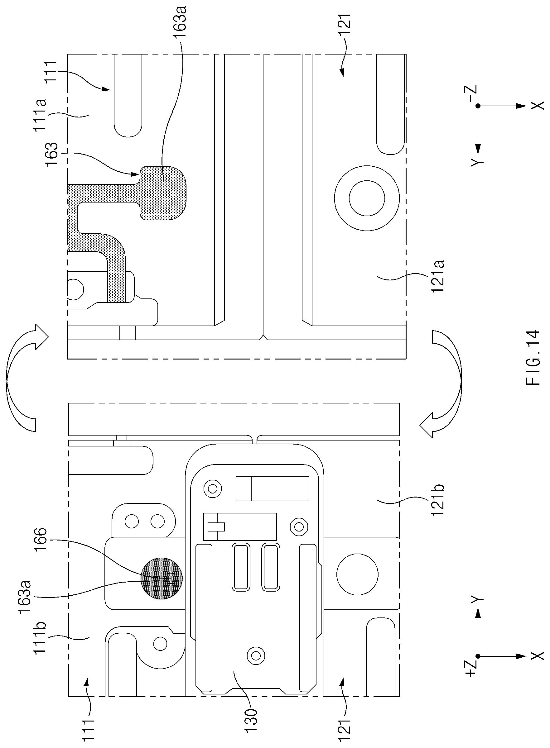 Patent US12108551 Figure 16 – Electronic device including hinge structure