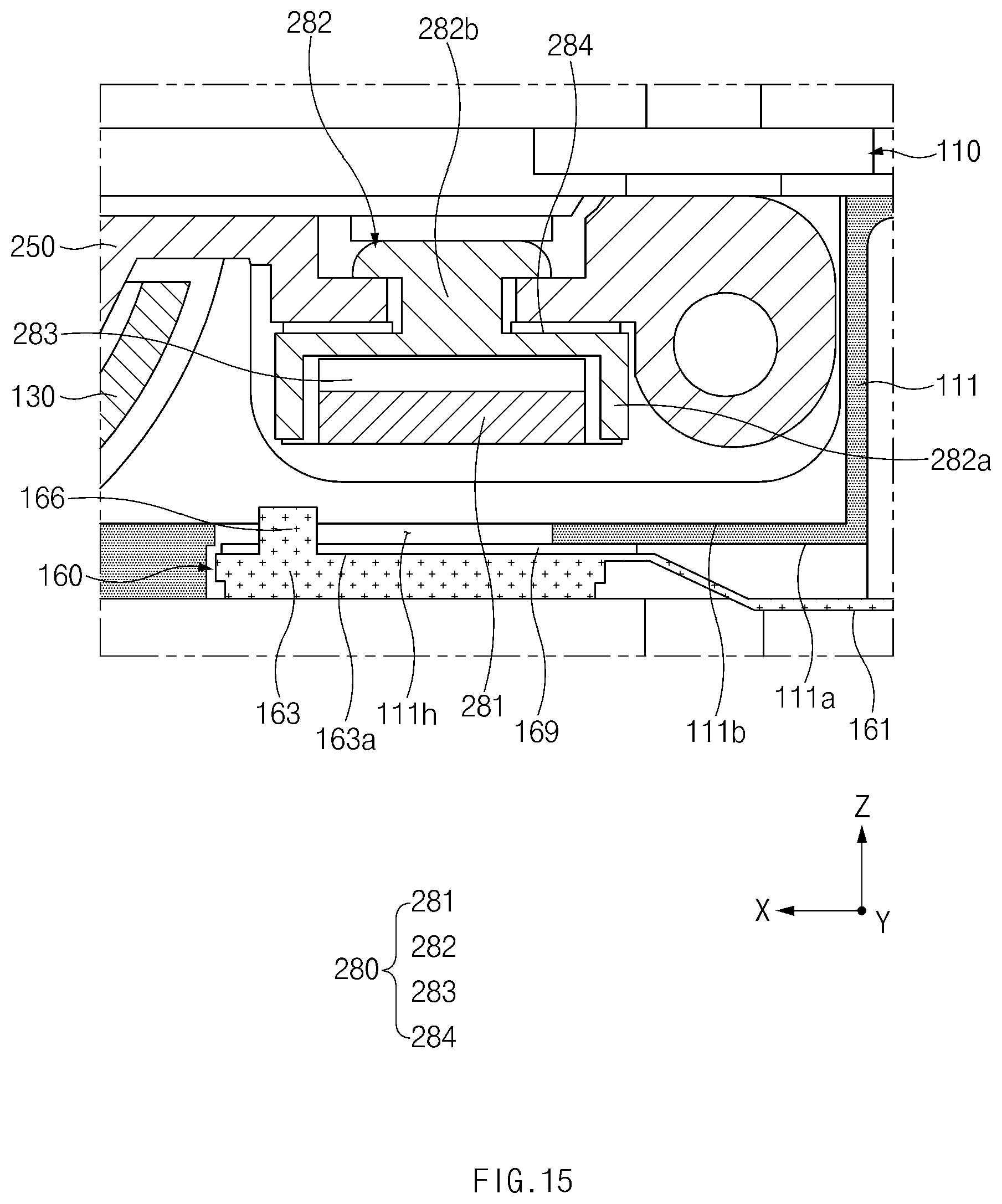 Patent US12108551 Figure 17 – Electronic device including hinge structure