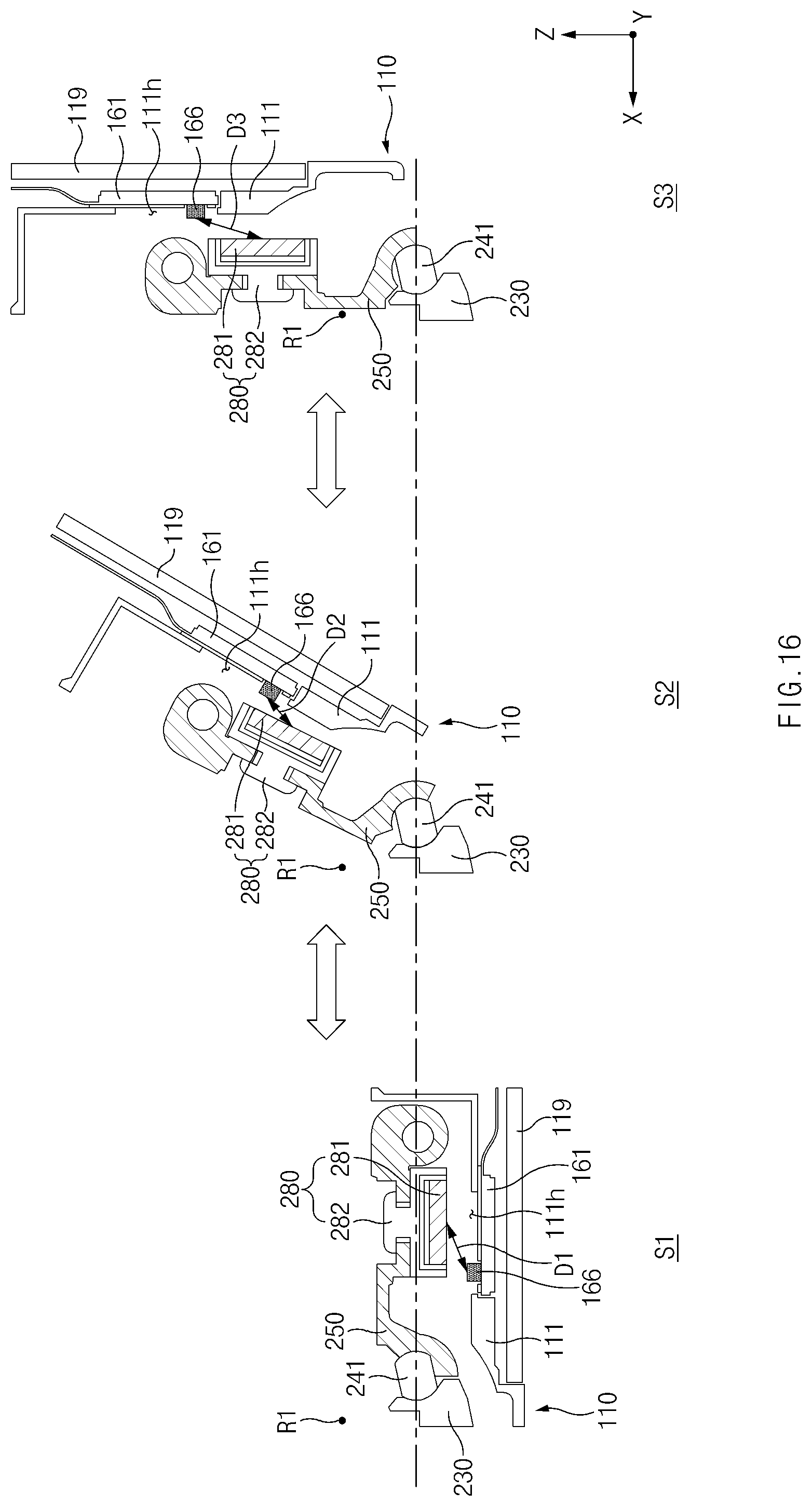 Patent US12108551 Figure 18 – Electronic device including hinge structure