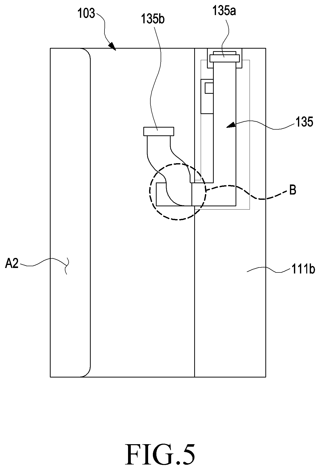 Patent US12108552 Figure 5 – Electronic device including flexible display