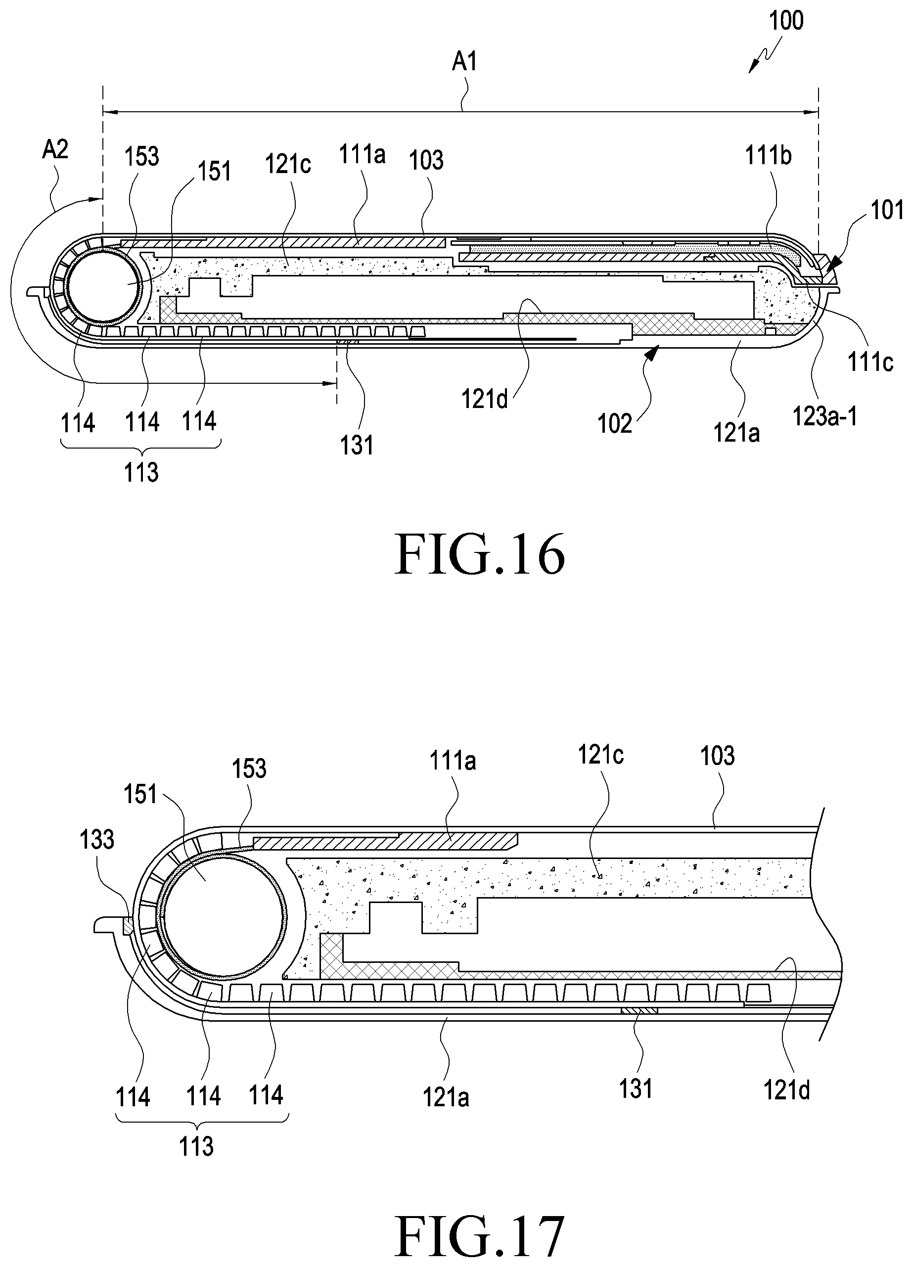 Patent US12108552 Figure 11 – Electronic device including flexible display