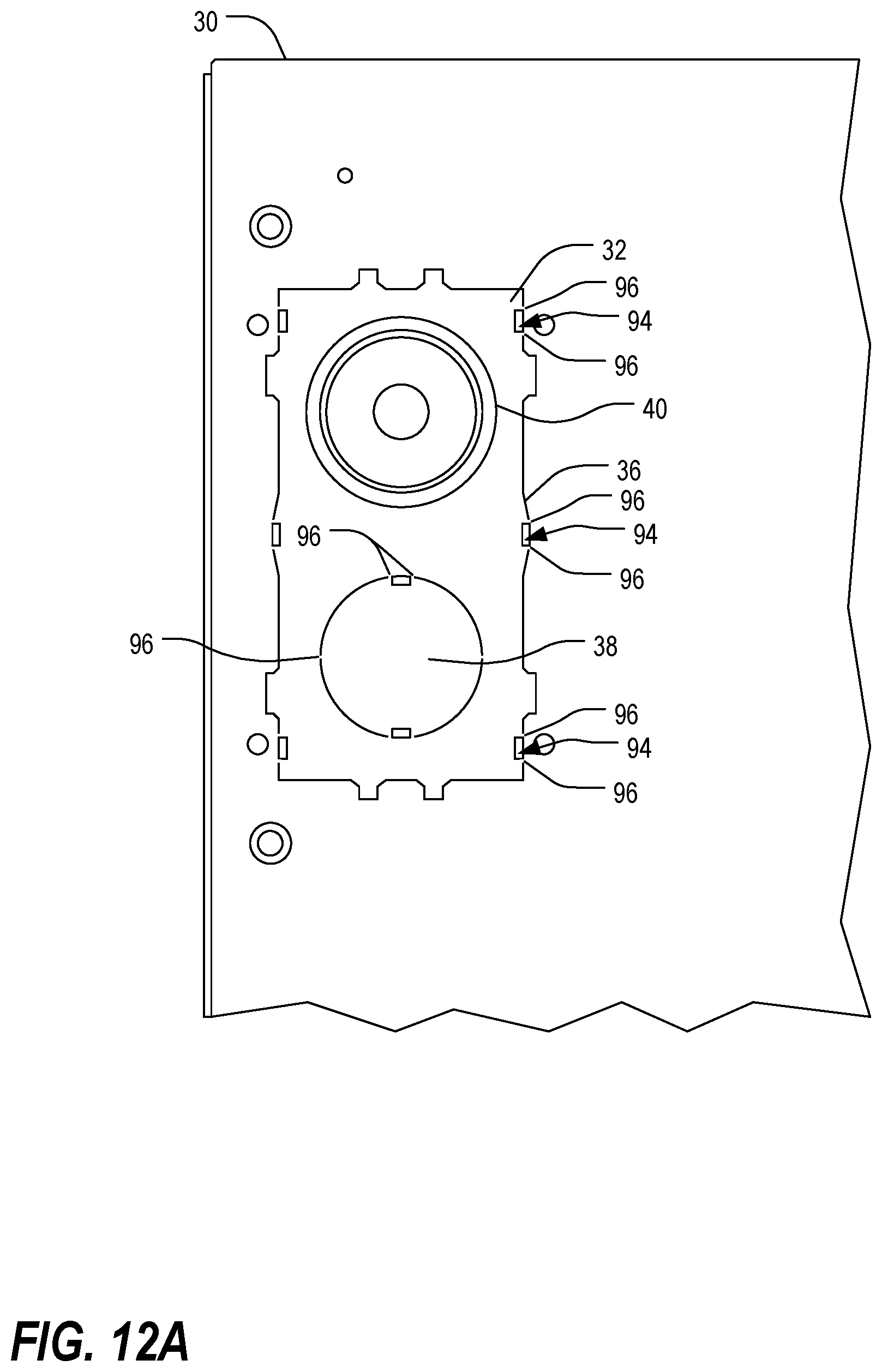 Patent US12108553 Figure 9 – Cable pass-through panel for electronic equipment enclosure