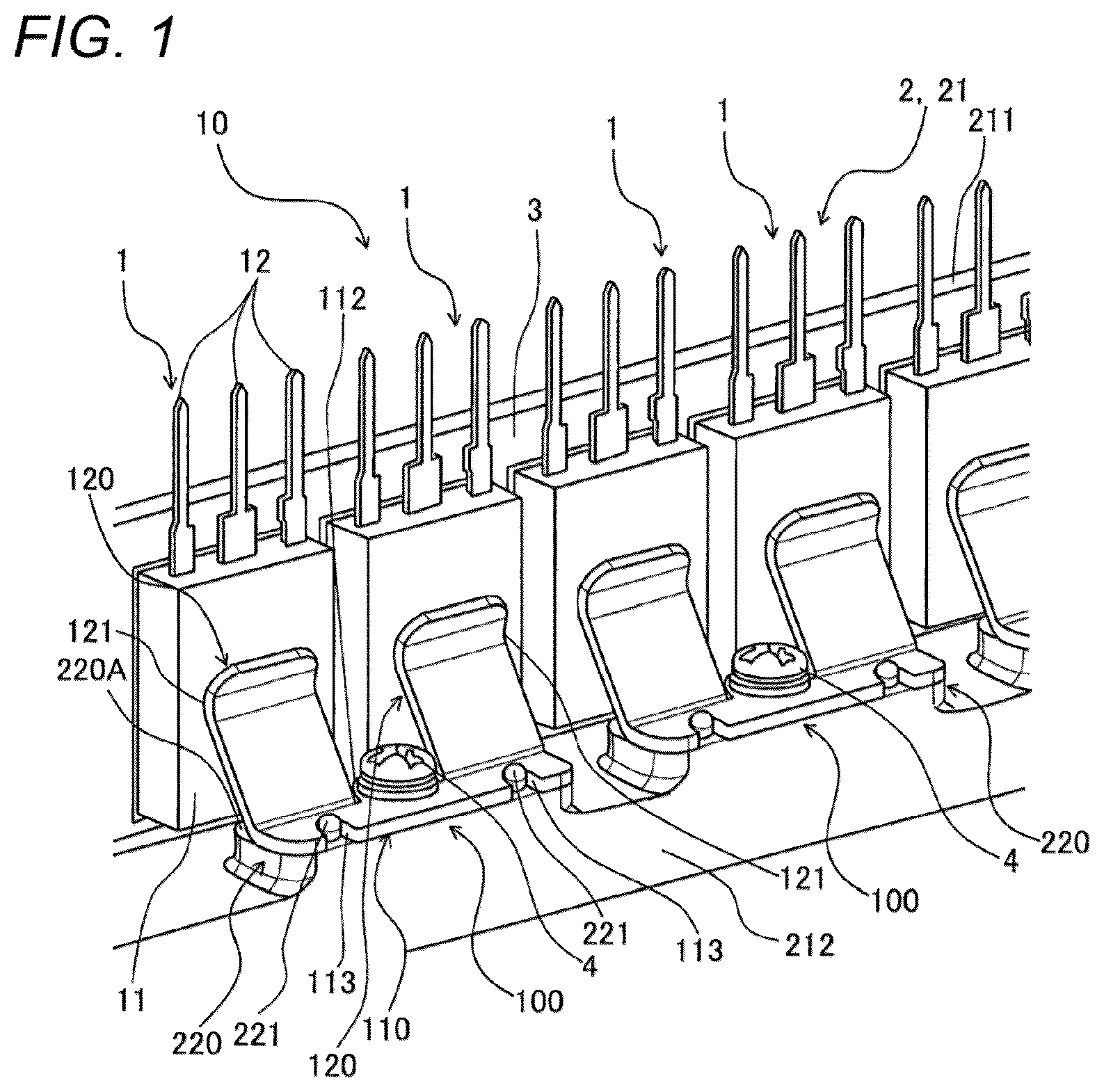 Patent US12108554 Figure 1 – Fixing structure of electronic component and in-vehicle charger