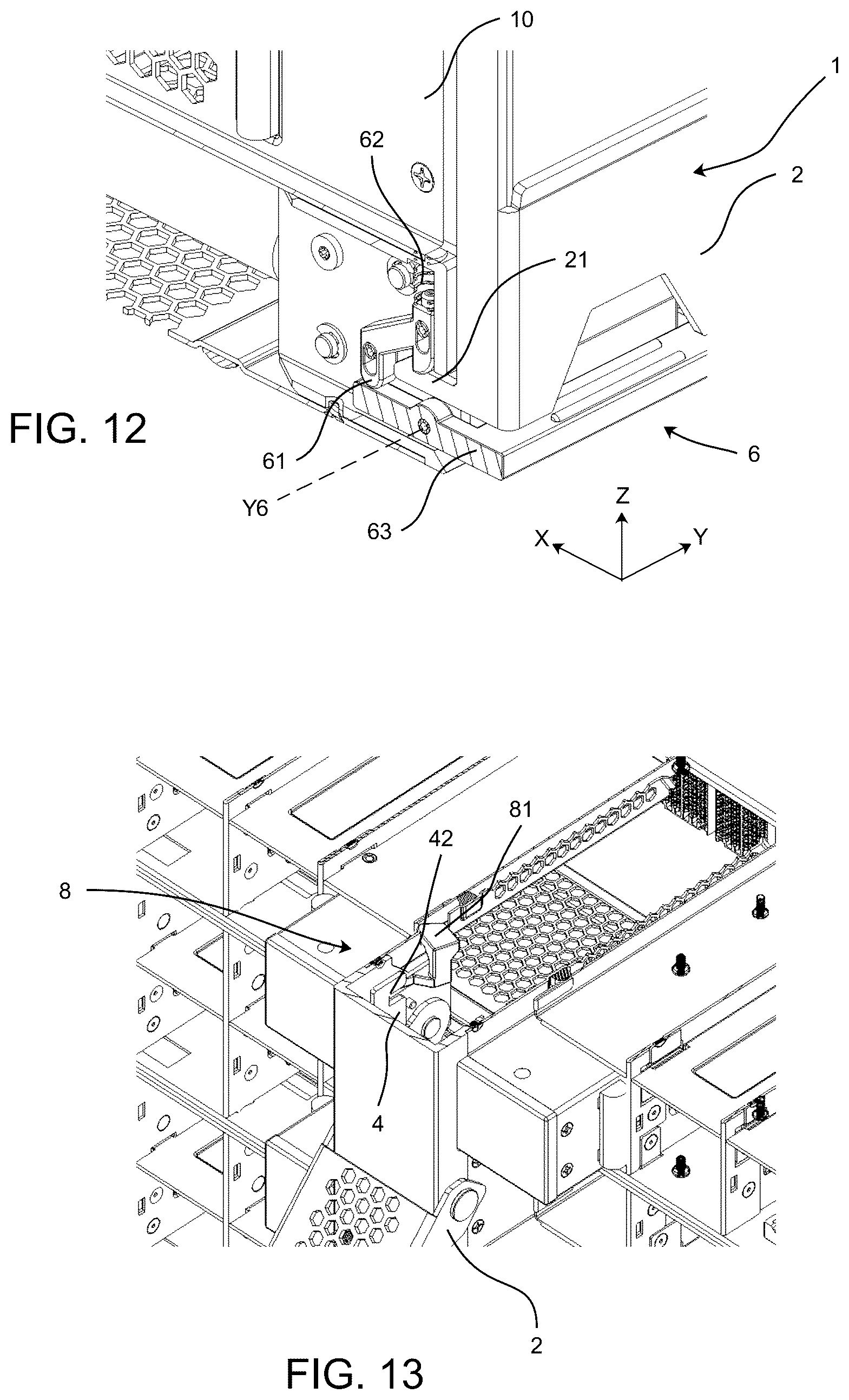 Patent US12108555 Figure 5 – Interconnecting module configured for interconnecting computing units in a HPC cabinet and a method for engaging said interconnecting module