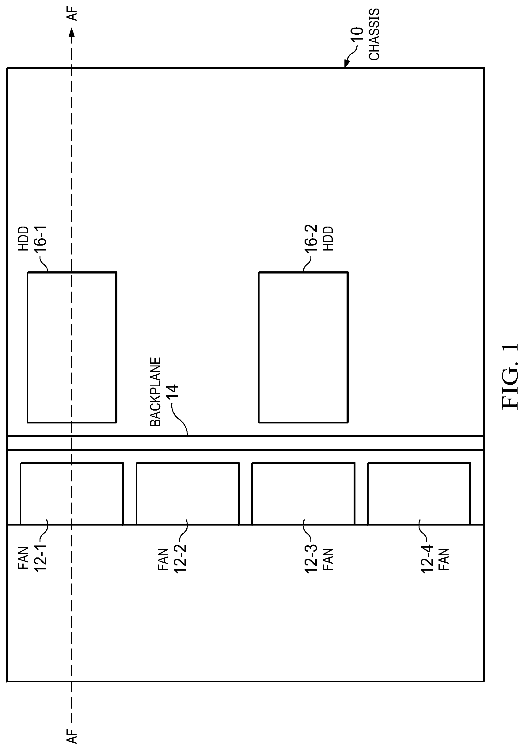 Patent US12108557 — Backplane-attached acoustically reactive elements — Figure 1