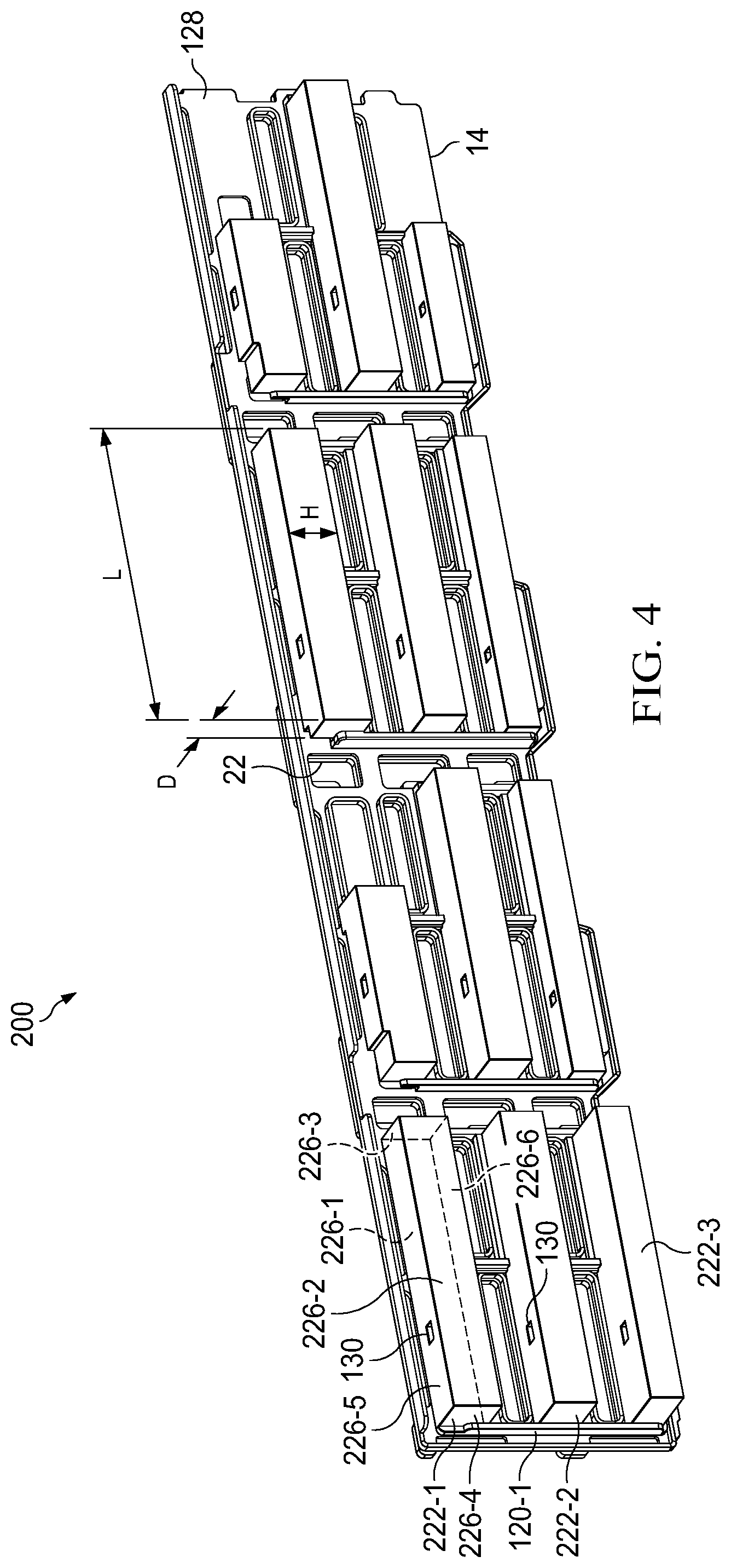 Patent US12108557 Figure 6 – Backplane-attached acoustically reactive elements