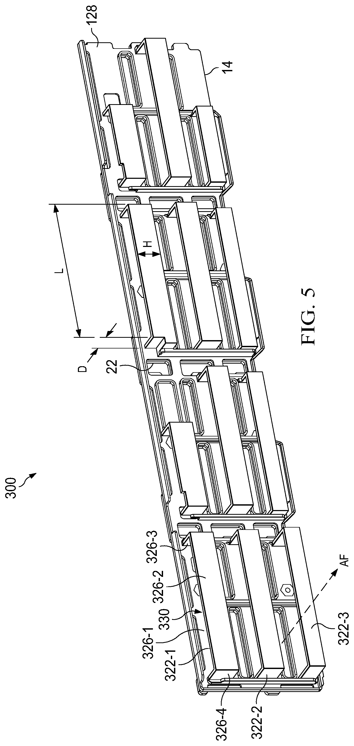 Patent US12108557 Figure 7 – Backplane-attached acoustically reactive elements
