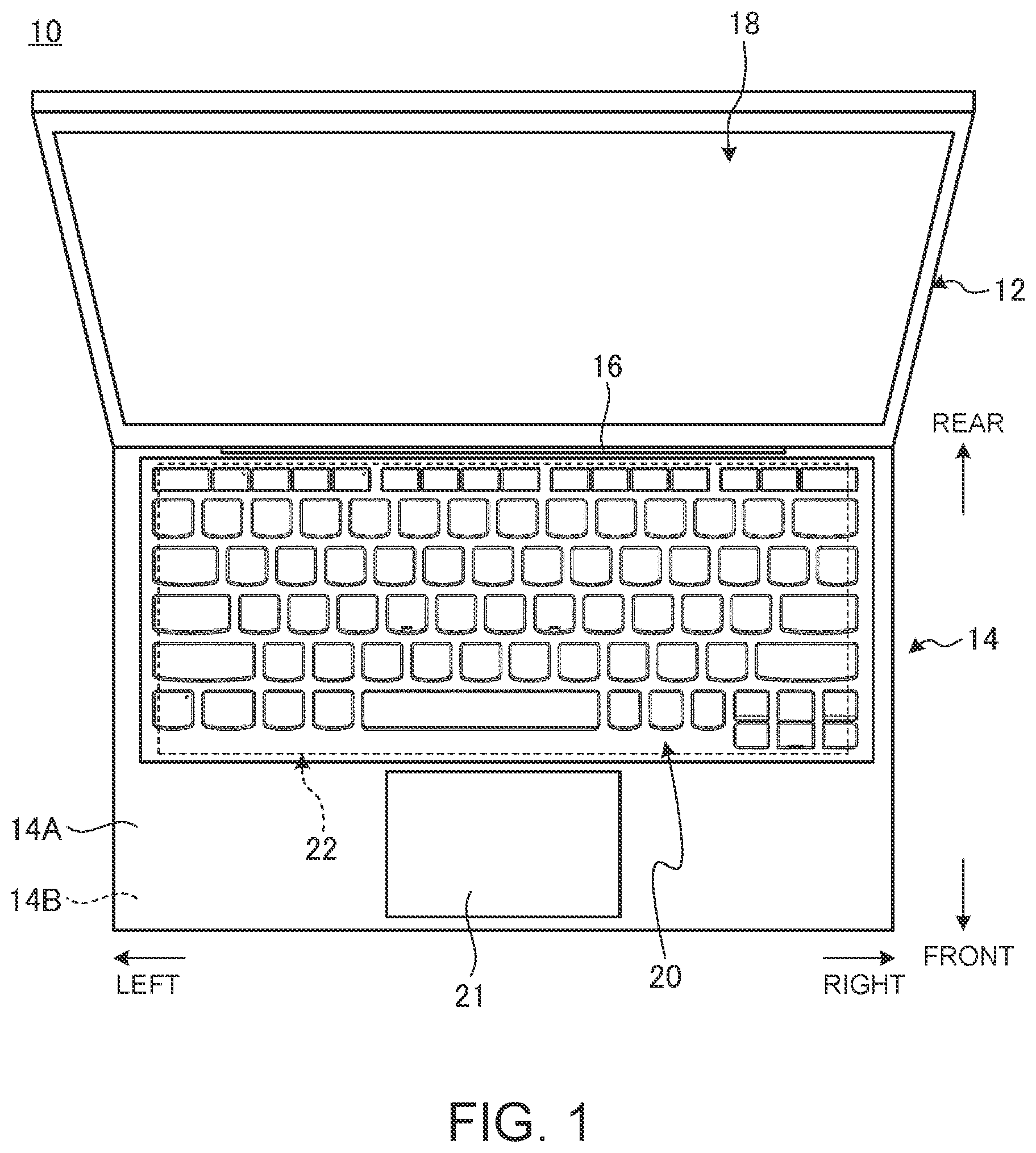 Patent US12108561 Figure 1 – Electronic apparatus and cooling module