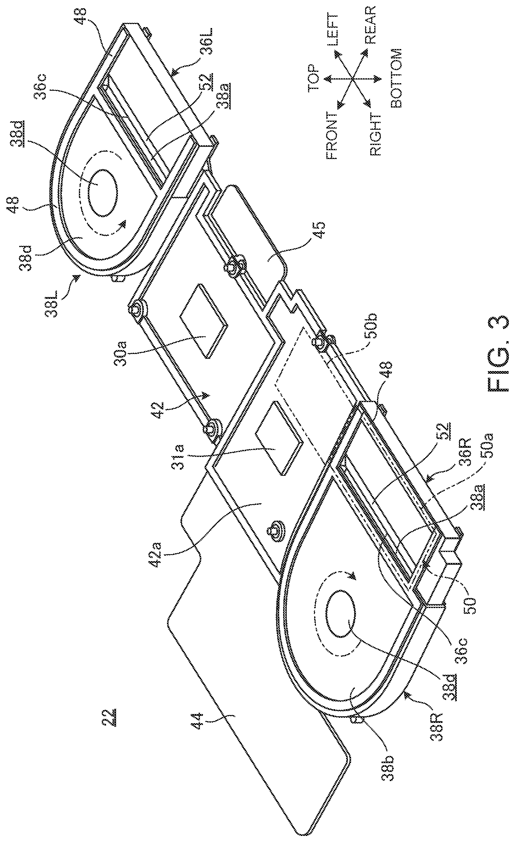 Patent US12108561 Figure 3 – Electronic apparatus and cooling module