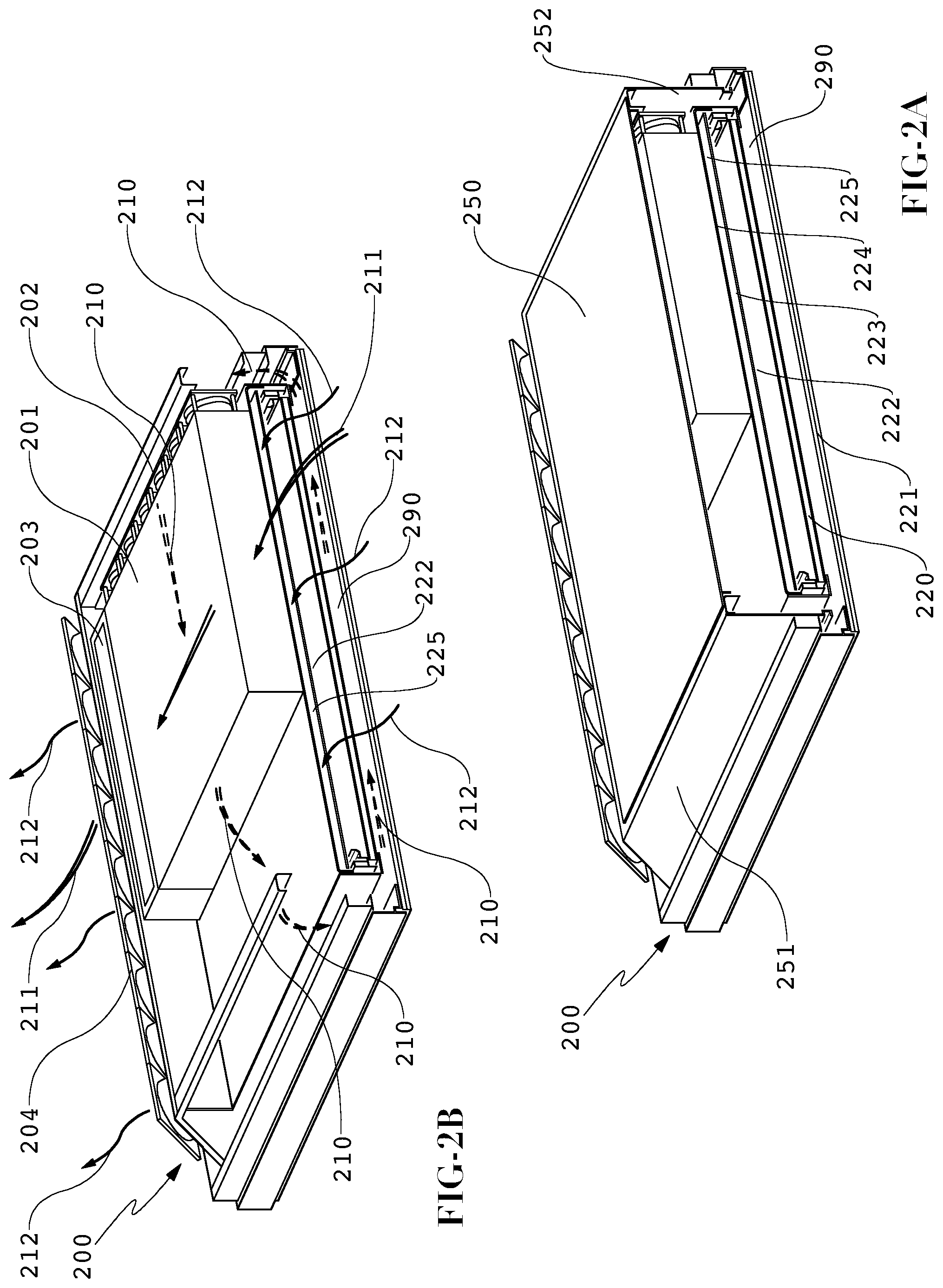 Patent US12108562 Figure 2 – Electronic display with cooling