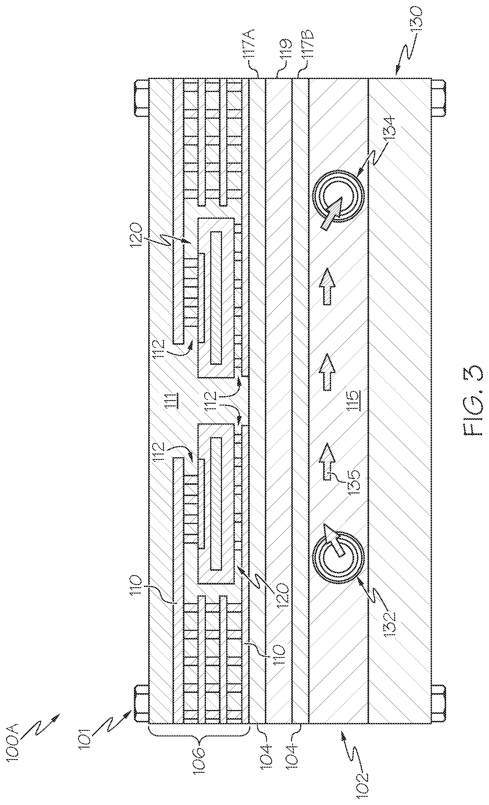 Patent US12108563 Figure 3 – Power electronics assemblies having embedded power electronics devices