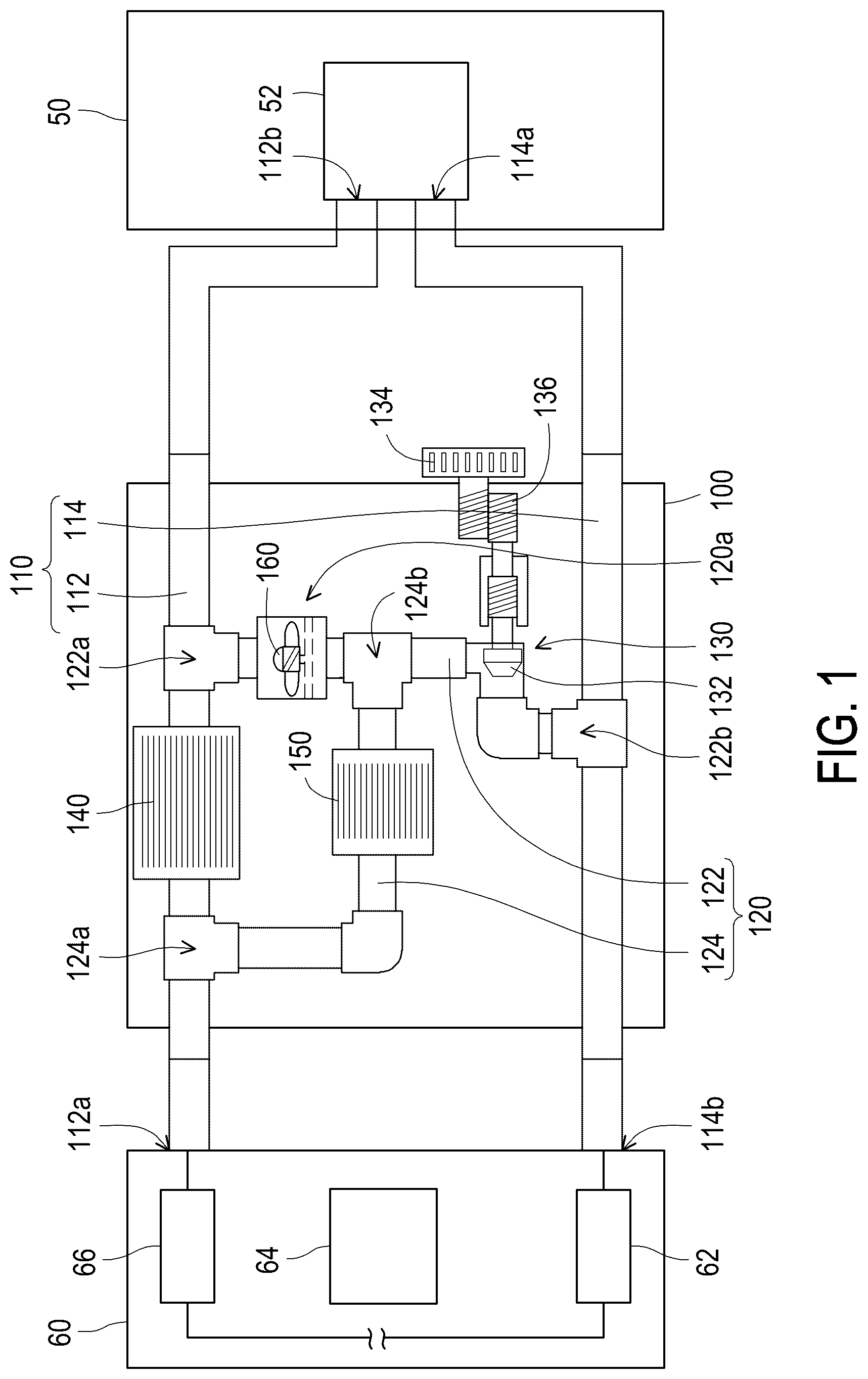 Patent US12108564 Figure 1 – Flow path module, coolant distribution device, and server