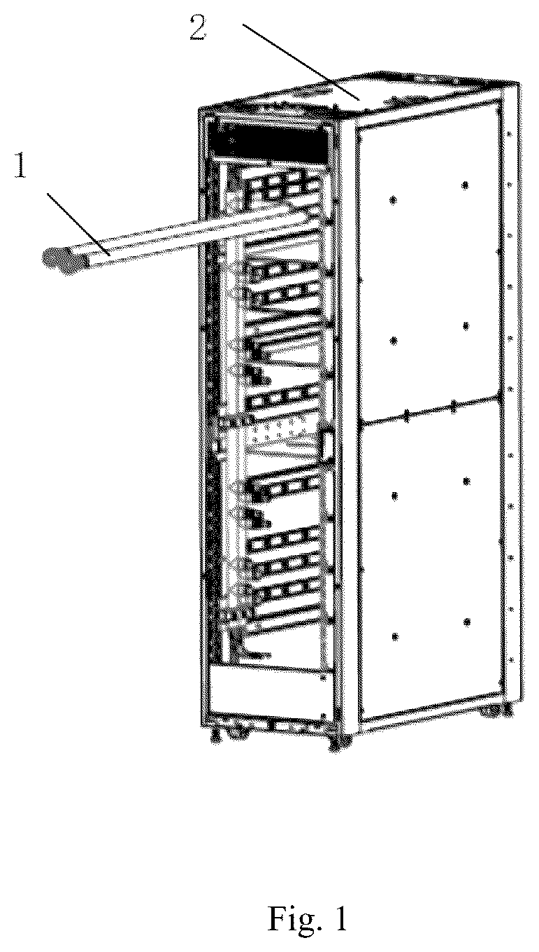 Patent US12108565 — Liquid-cooled cabinet manifold and liquid-cooled cabinet — Figure 1