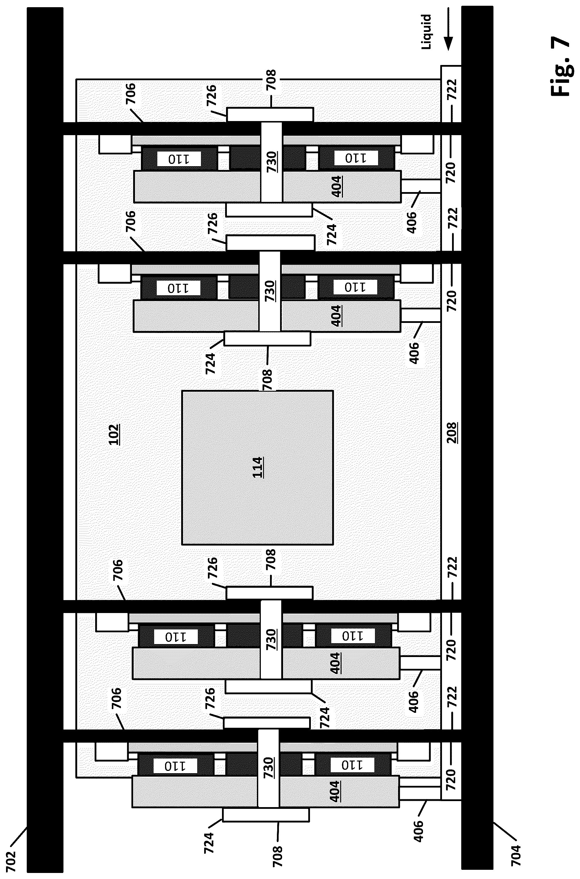 Patent US12108566 Figure 7 – Server memory array cooling hardware