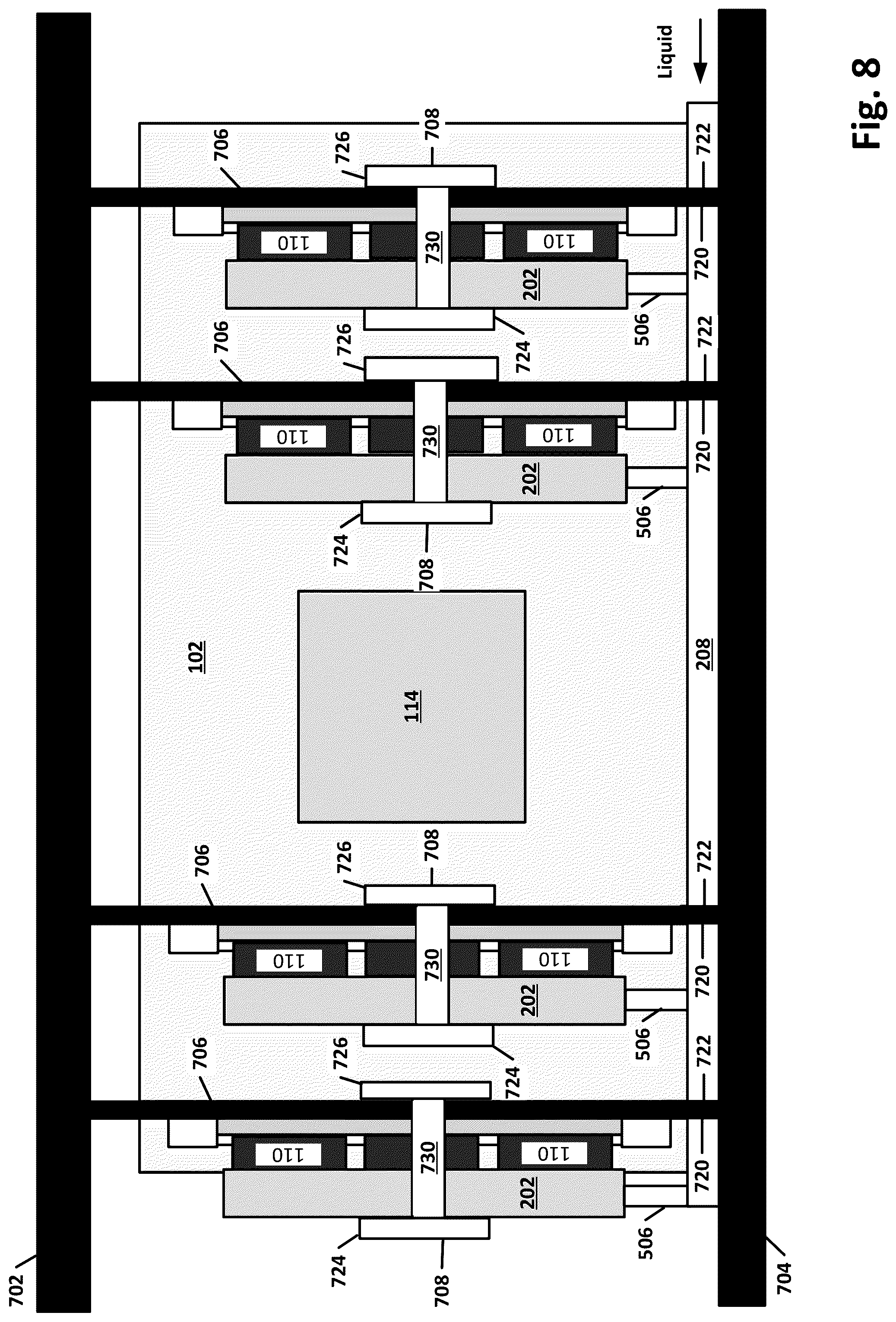 Patent US12108566 Figure 8 – Server memory array cooling hardware