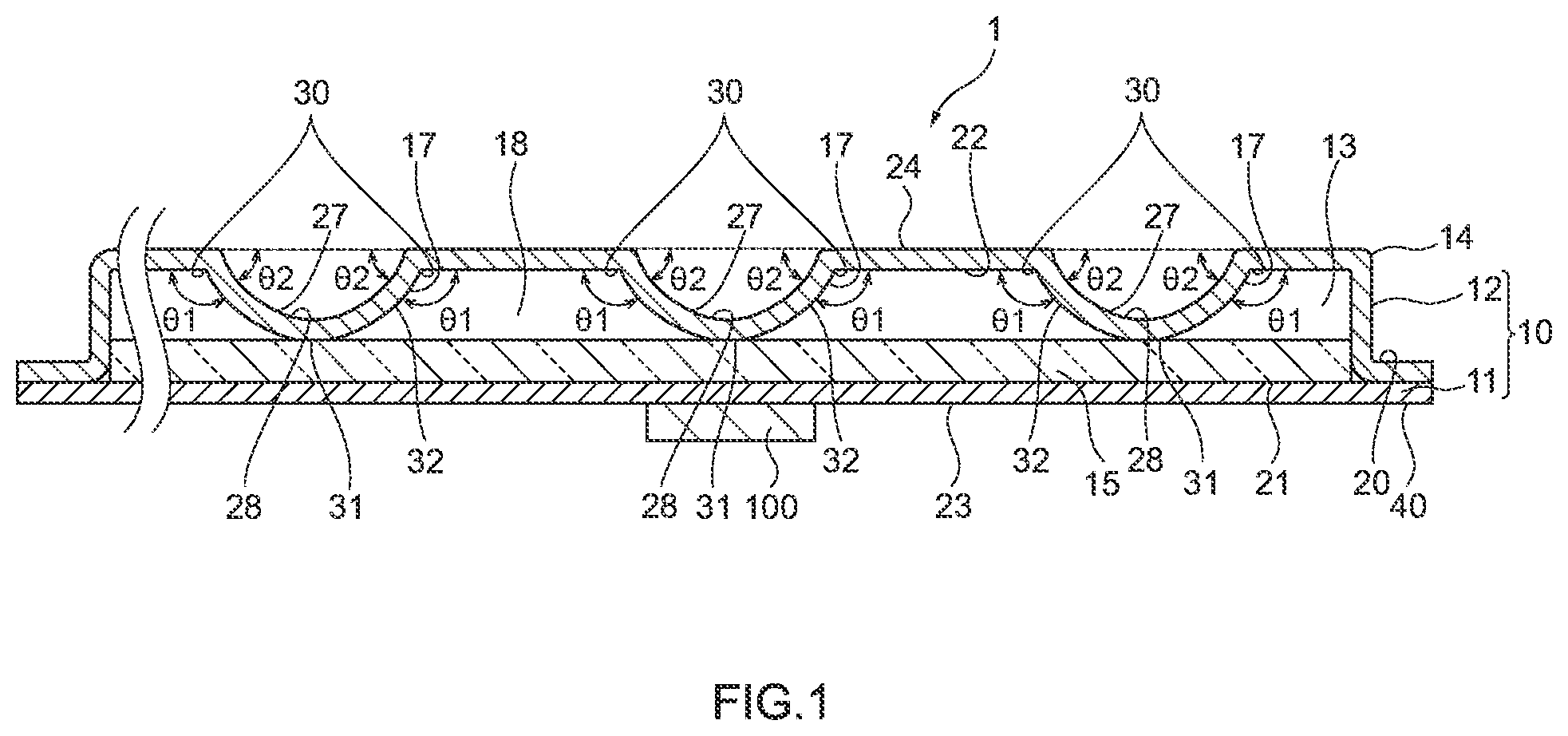 Patent US12108570 Figure 1 – Vapor chamber