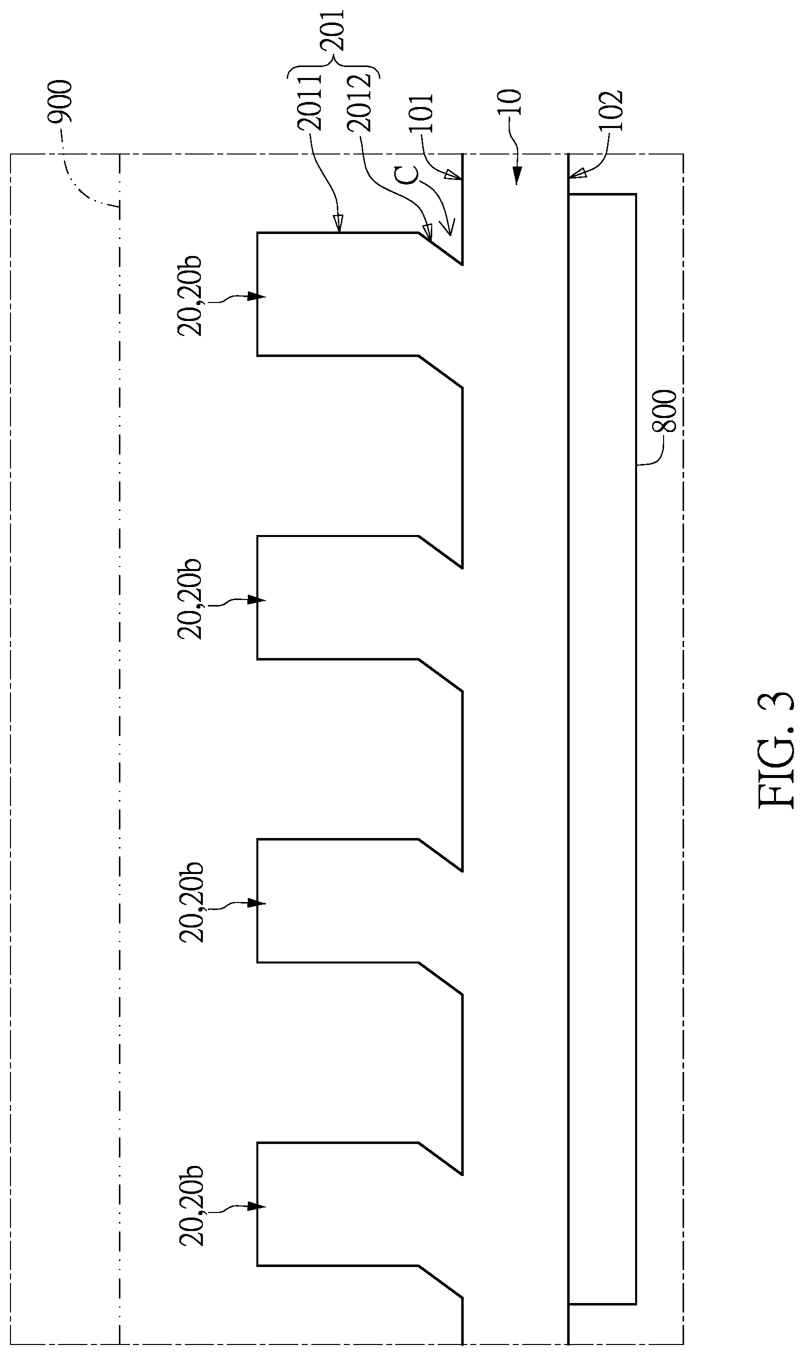 Patent US12108574 Figure 3 – Two-phase immersion-type heat dissipation structure having fins for facilitating bubble generation
