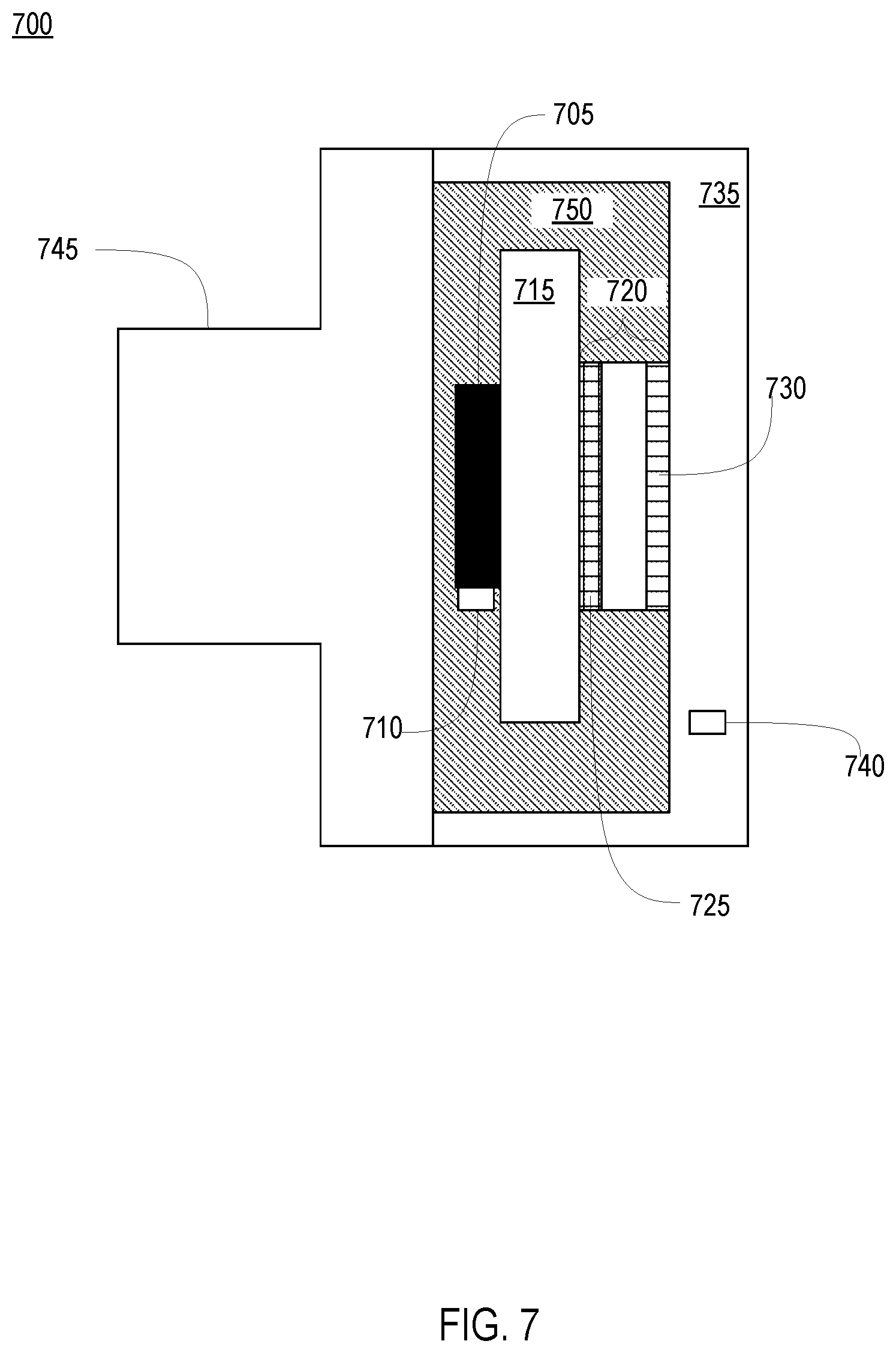 Patent US12108575 Figure 7 – Regulating temperature of an image sensor using a thermoelectric cooler