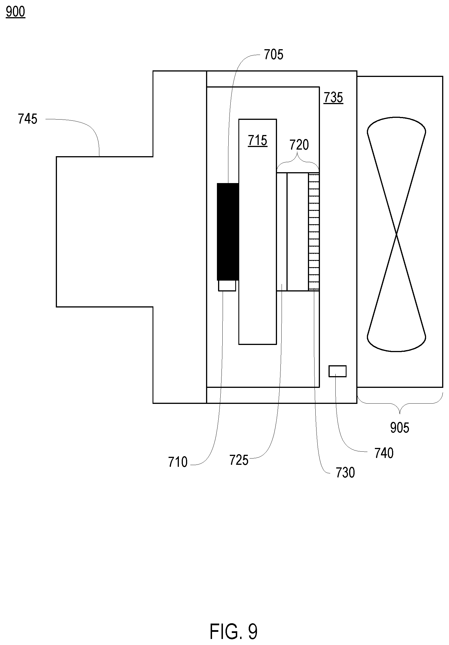Patent US12108575 Figure 9 – Regulating temperature of an image sensor using a thermoelectric cooler