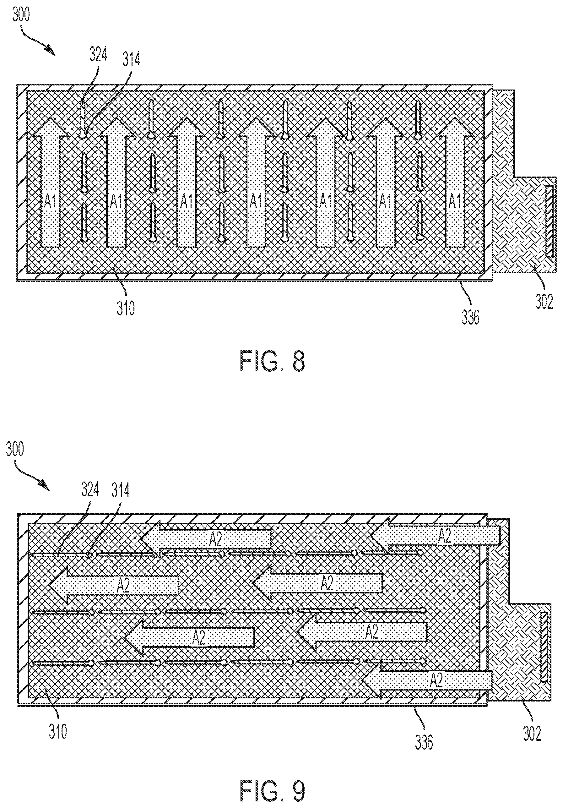 Patent US12108577 Figure 5 – Self-aligning heat fins for thermal management