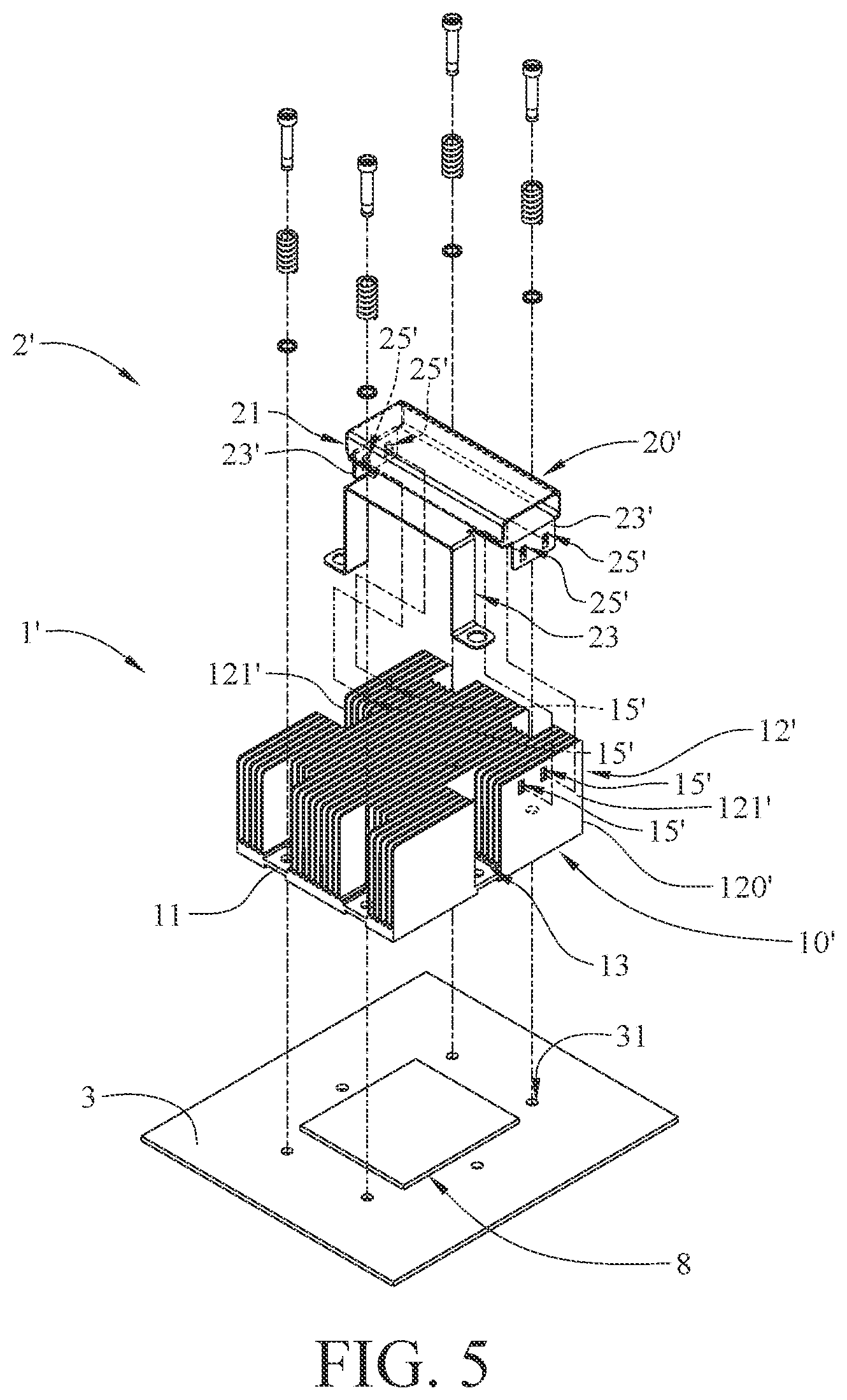 Patent US12108578 Figure 5 – Heat dissipating assembly and electronic assembly and electronic device including the same
